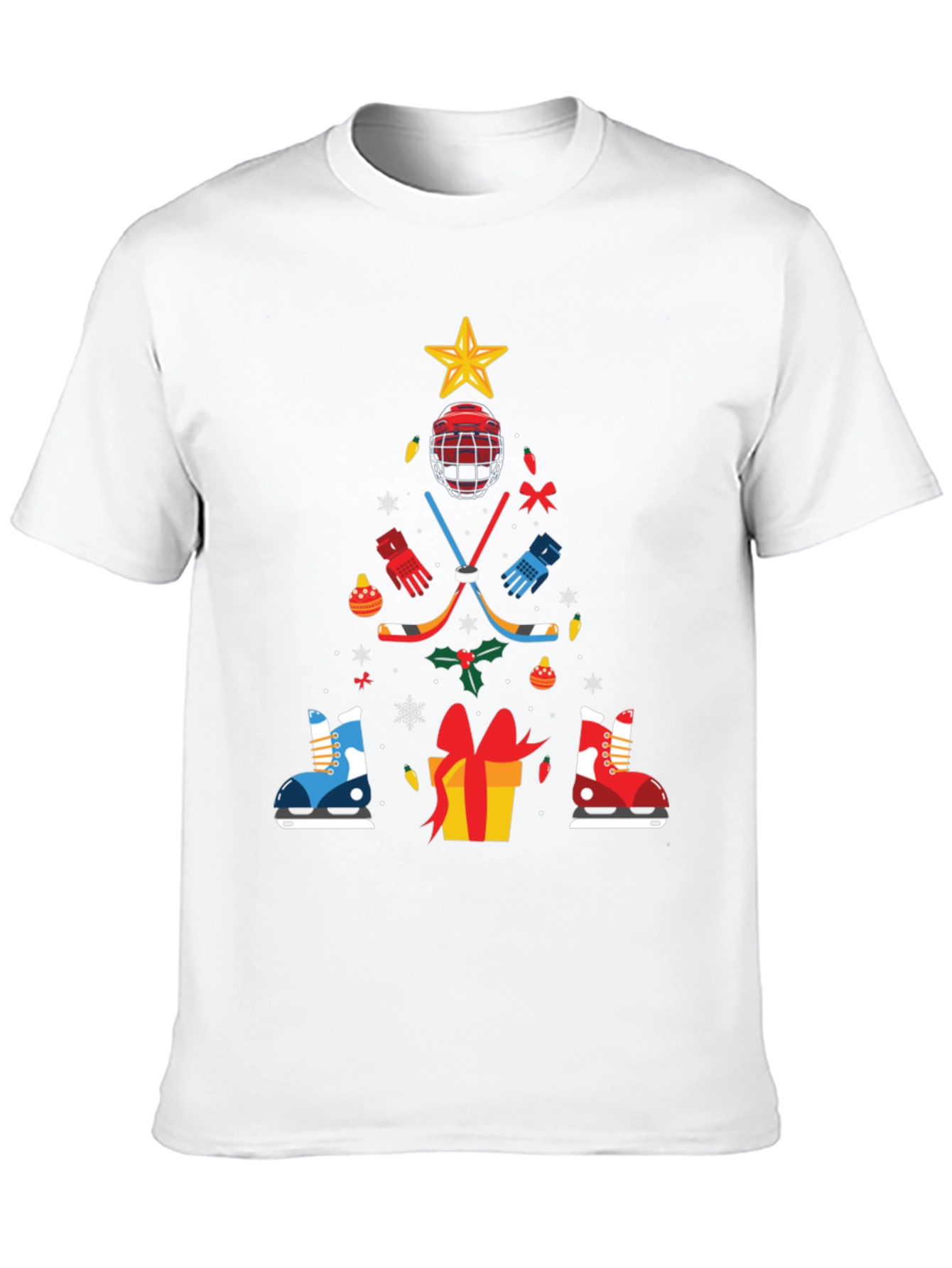 Hockey Christmas Tree T-Shirt