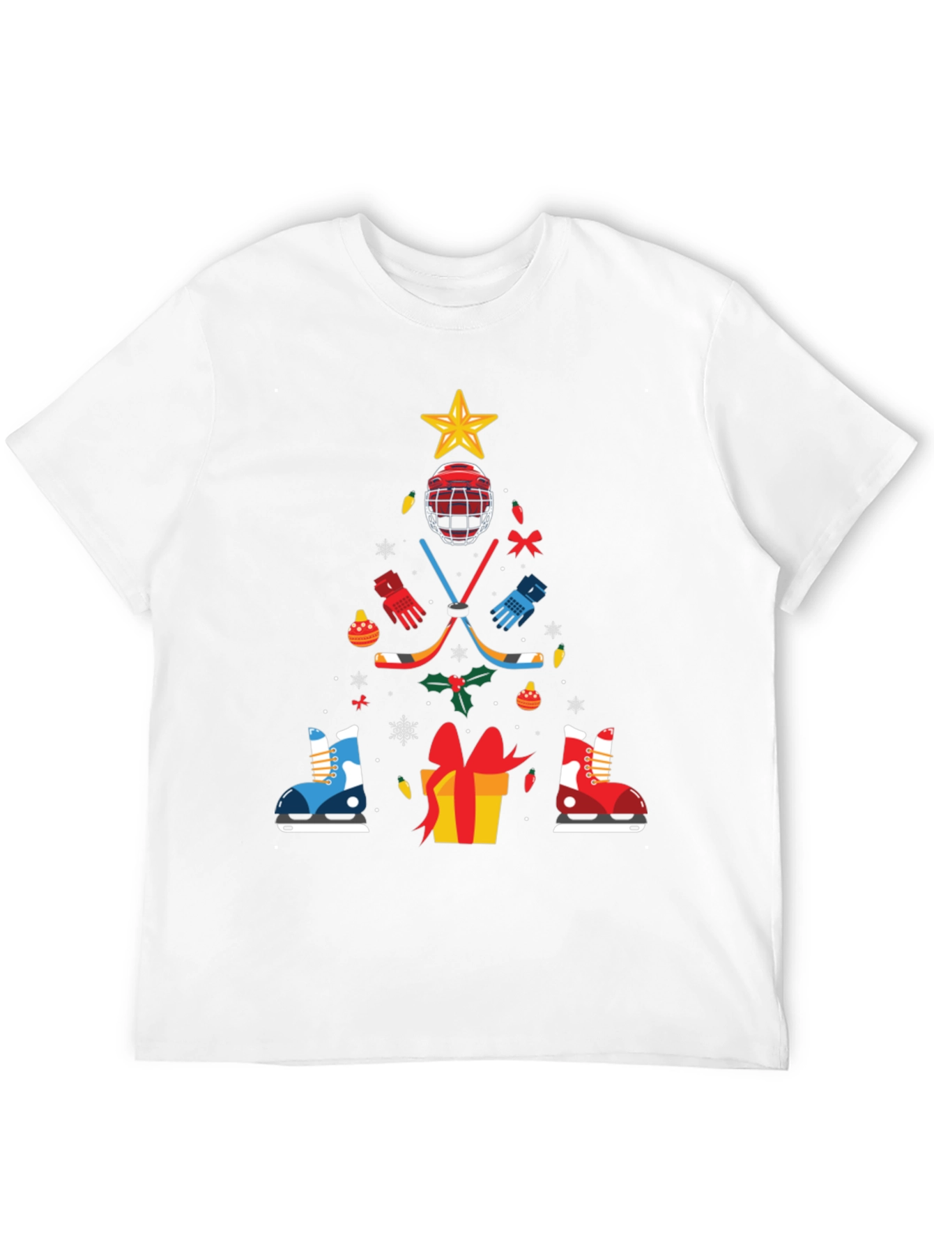 Hockey Christmas Tree T-Shirt