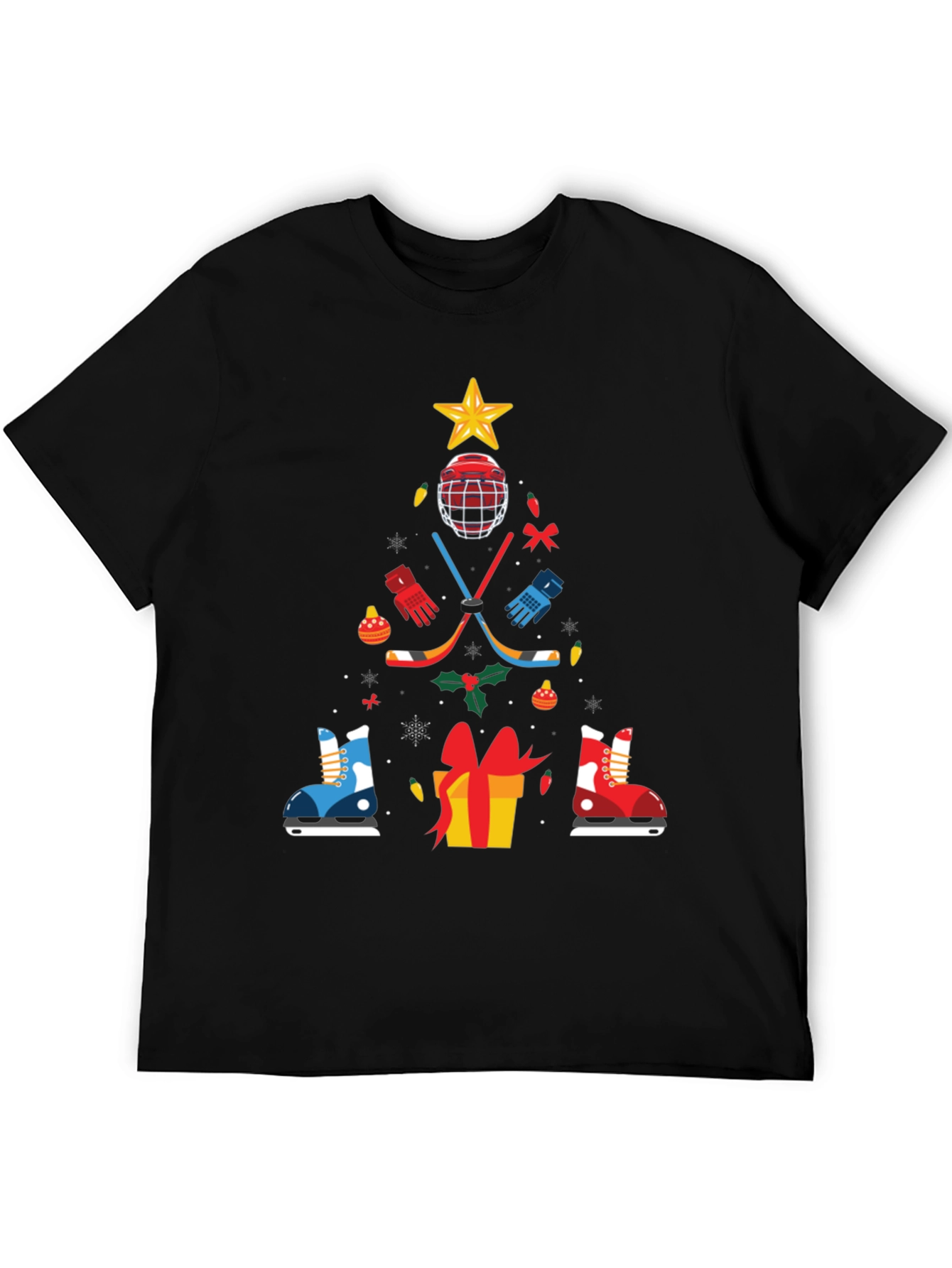 Hockey Christmas Tree T-Shirt