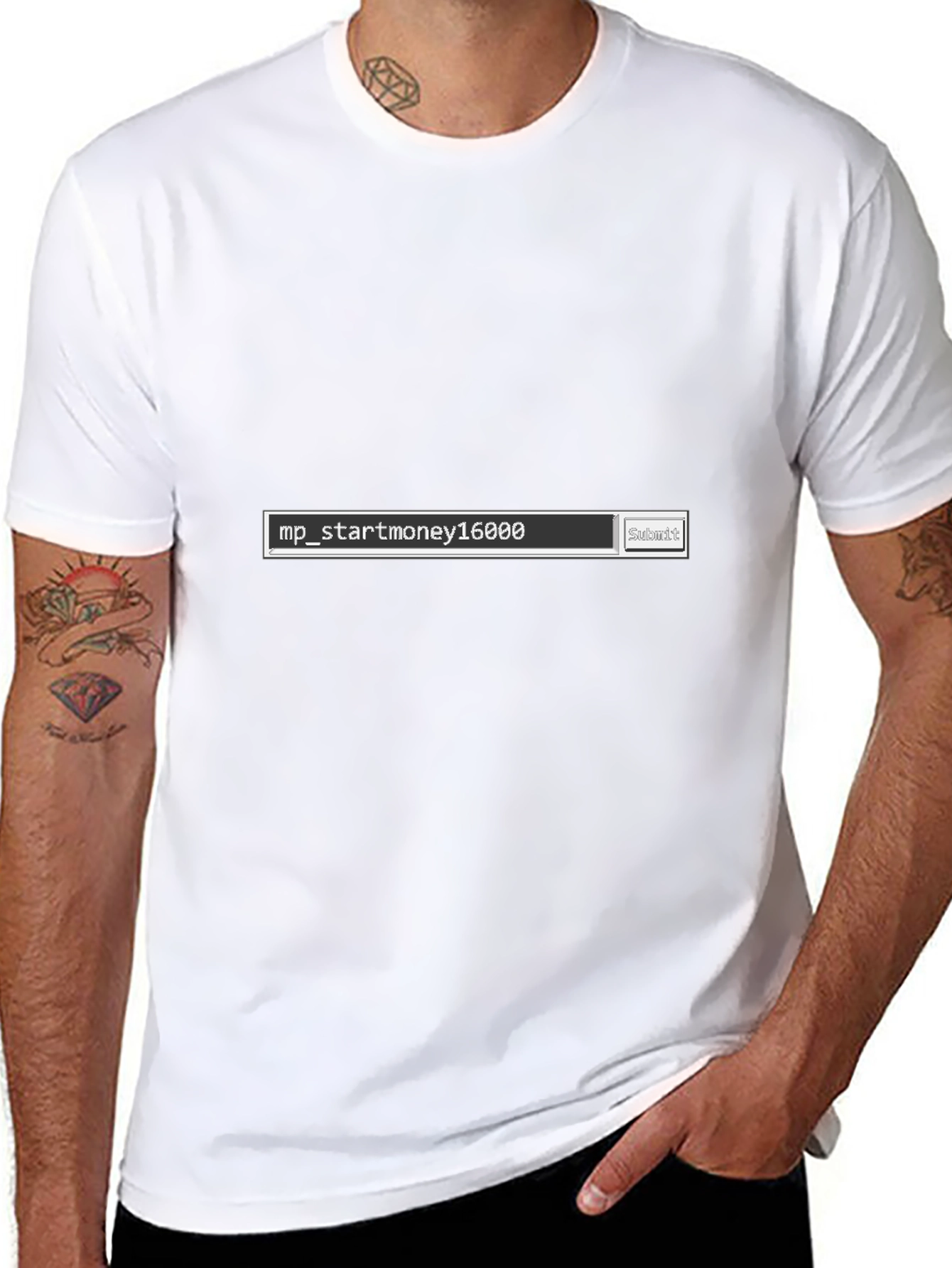Black T-Shirt - Custom Start Money Design