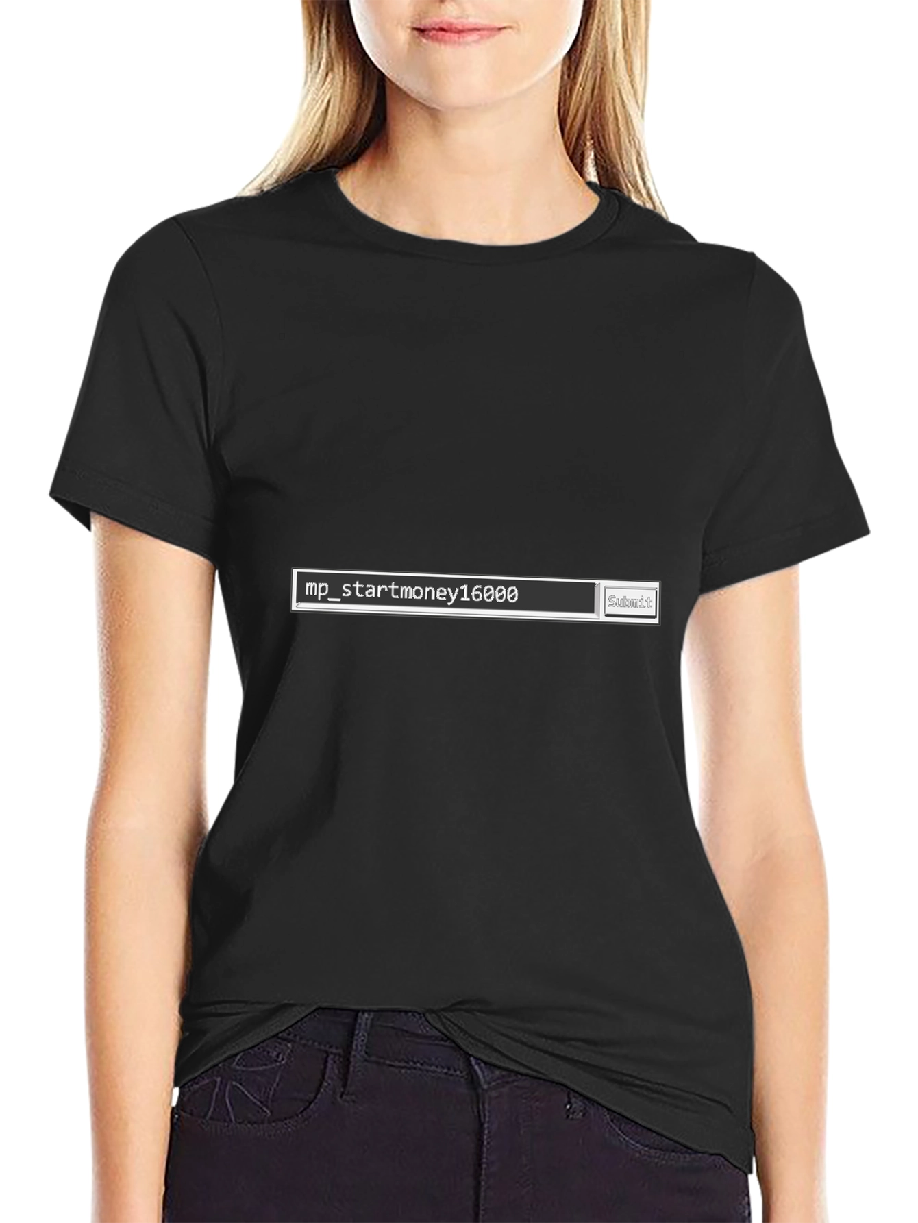 Black T-Shirt - Custom Start Money Design