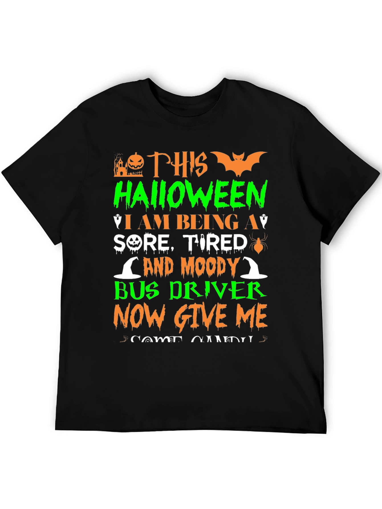 Halloween Bus Driver T-Shirt