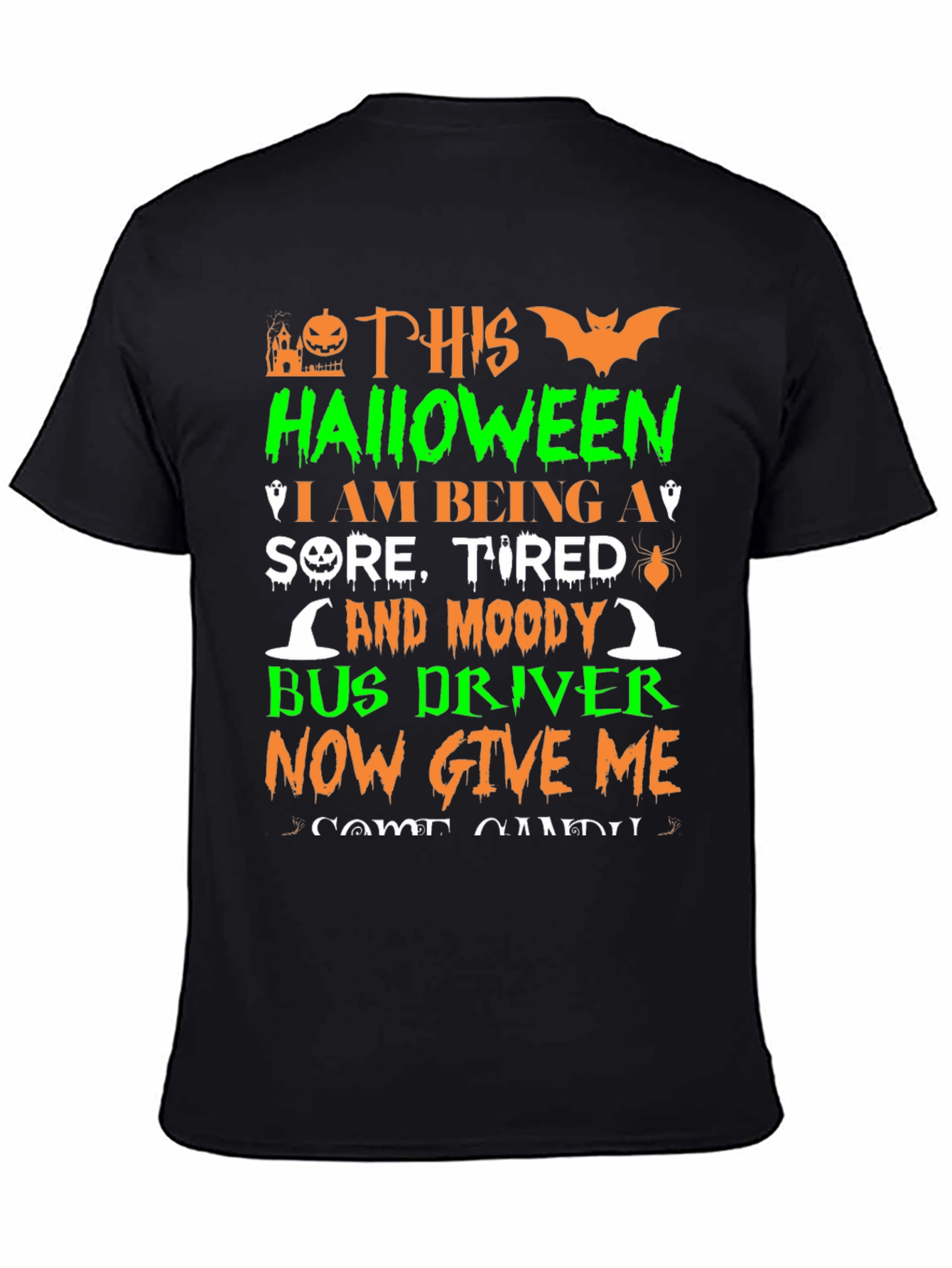 Halloween Bus Driver T-Shirt