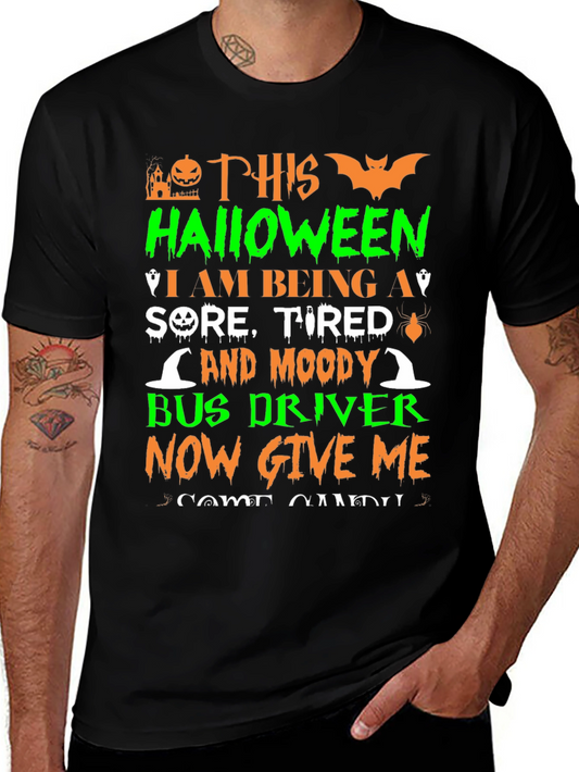 Halloween Bus Driver T-Shirt