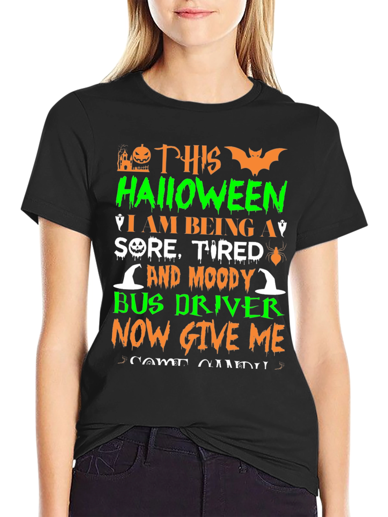 Halloween Bus Driver T-Shirt