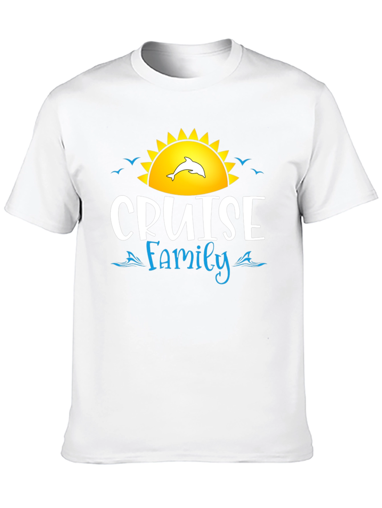 Cruise Family T-Shirt Dolphin Sun Graphic Tee