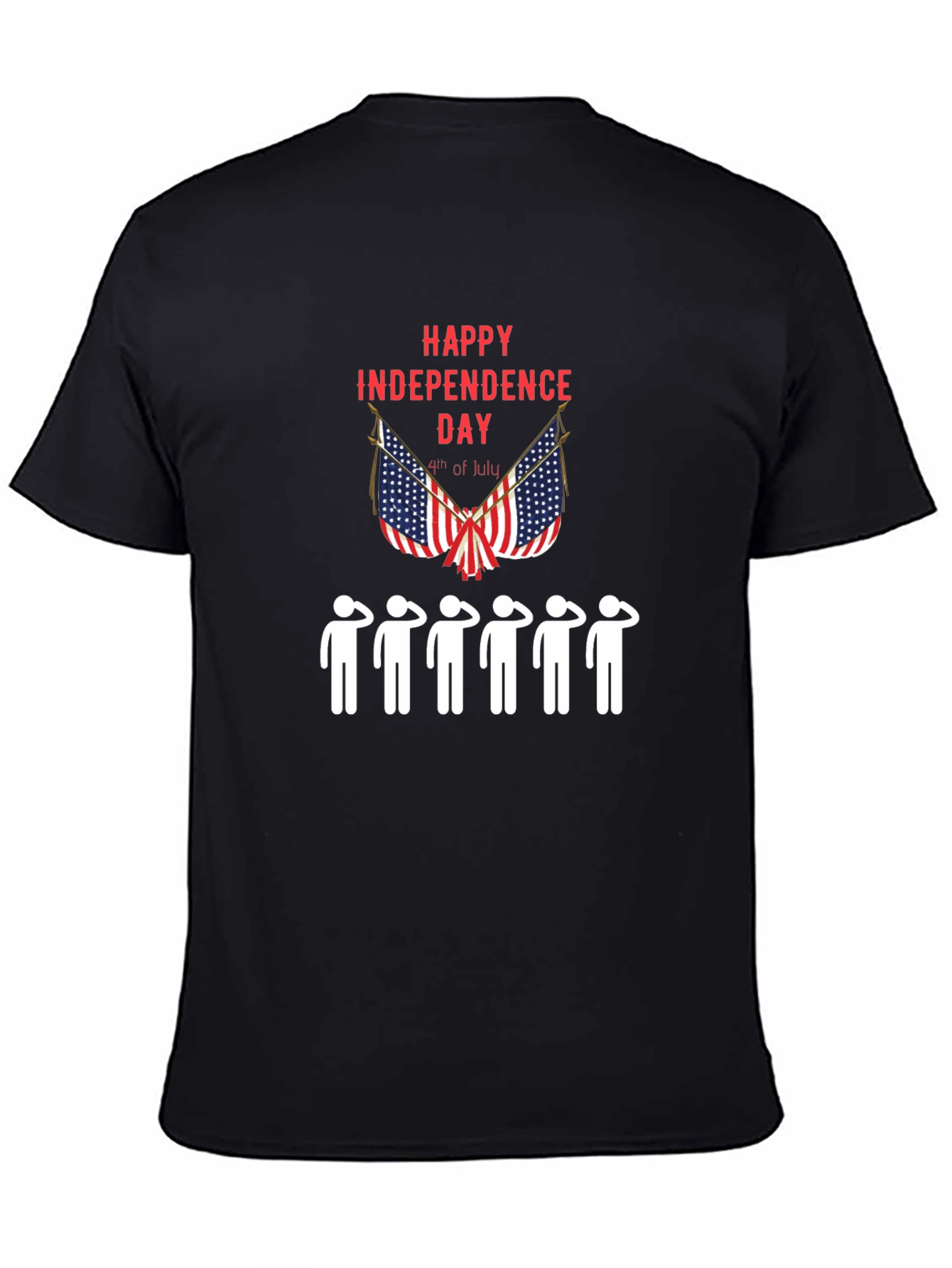 Independence Day Saluting Mens T-Shirt
