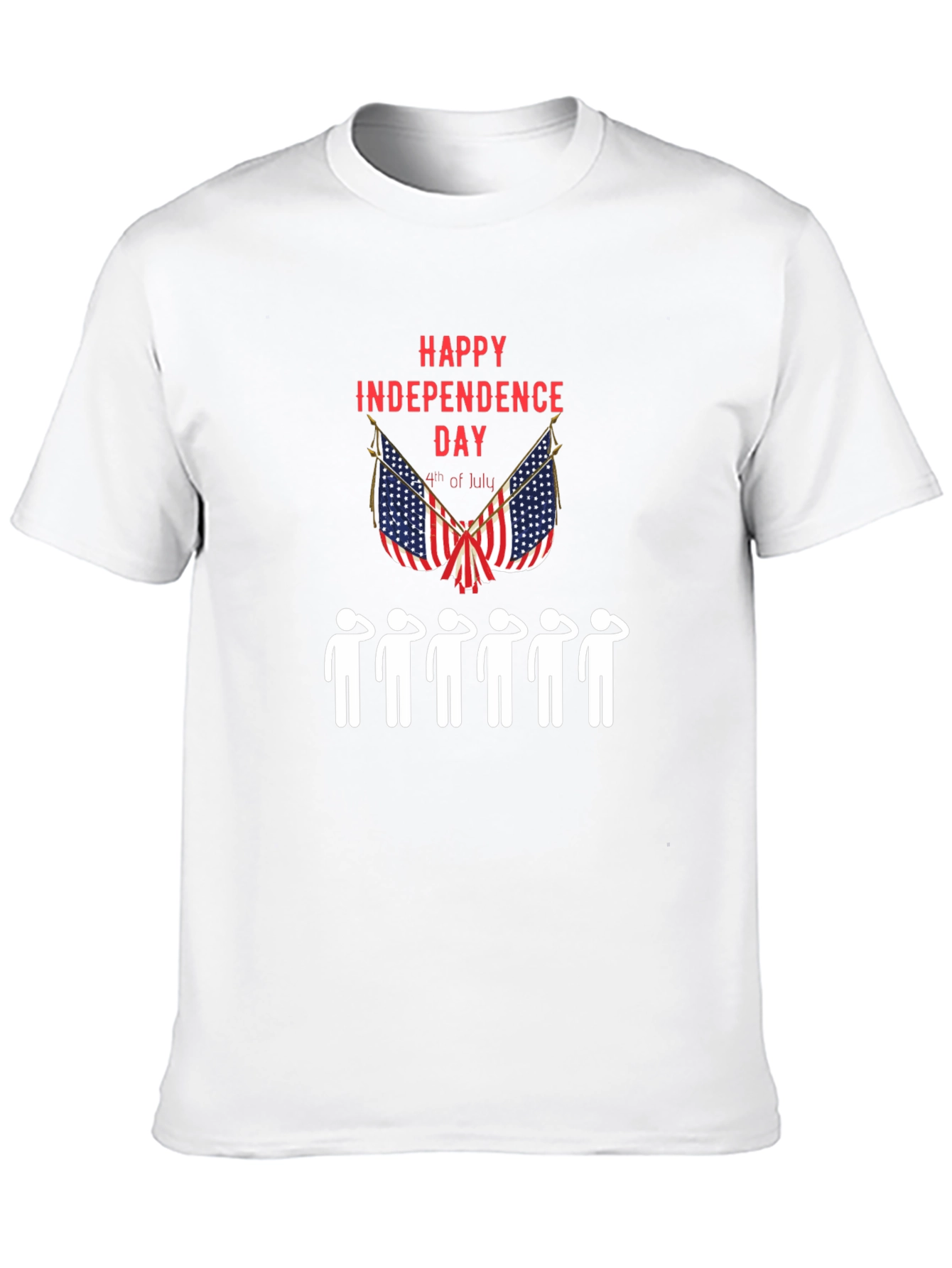 Independence Day Saluting Mens T-Shirt