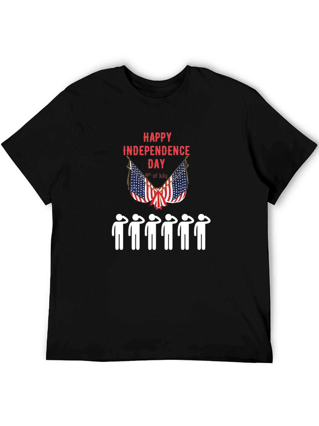 Independence Day Saluting Mens T-Shirt