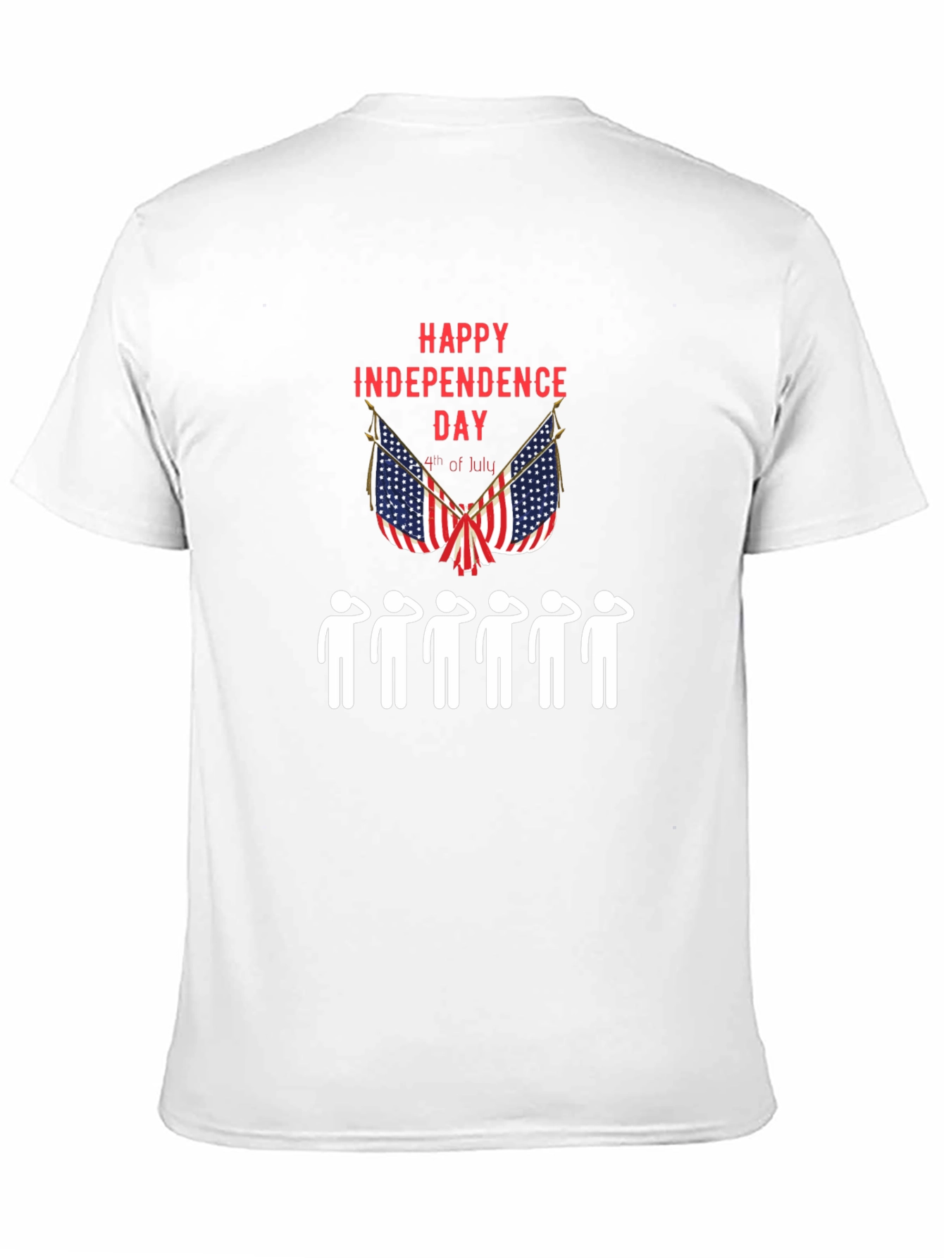 Independence Day Saluting Mens T-Shirt