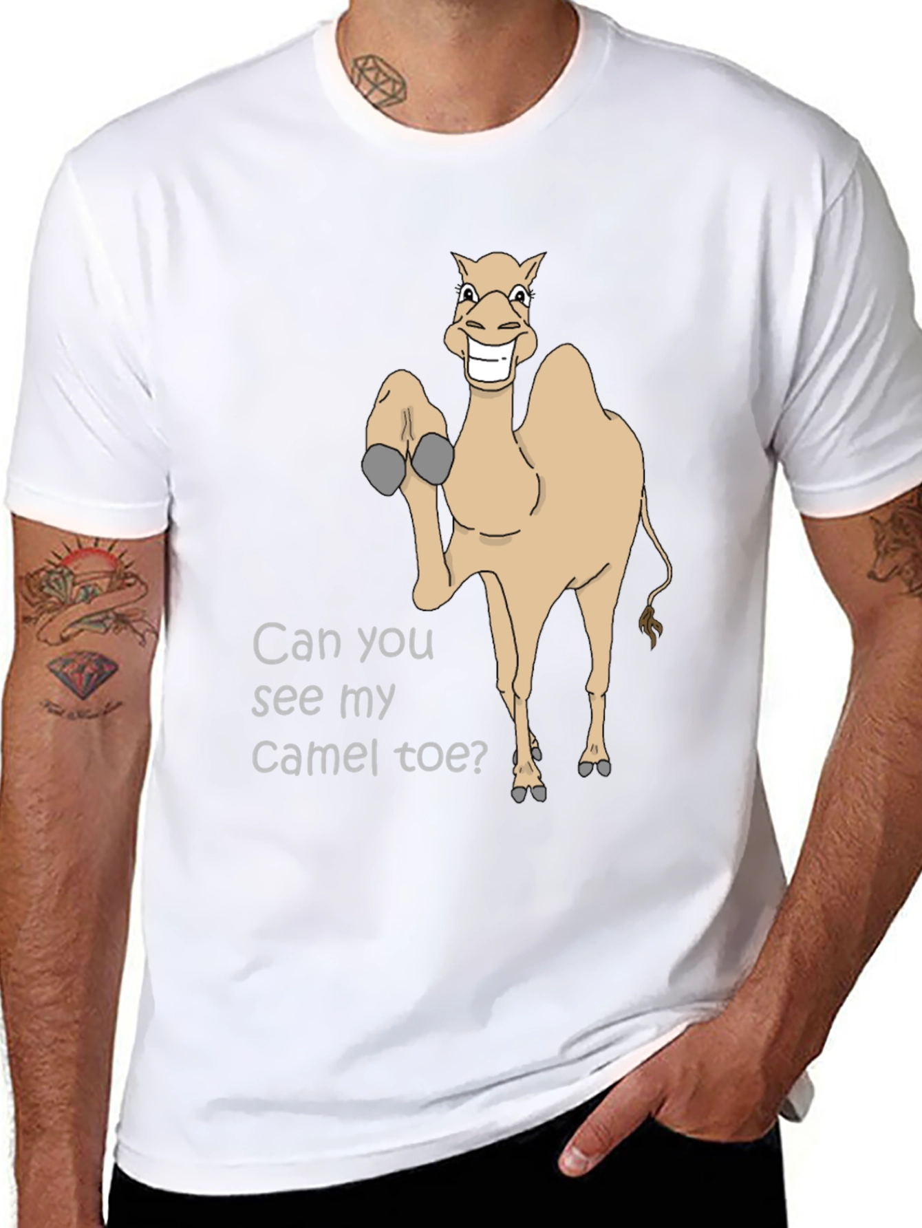 Funny Camel Toe Graphic Tee