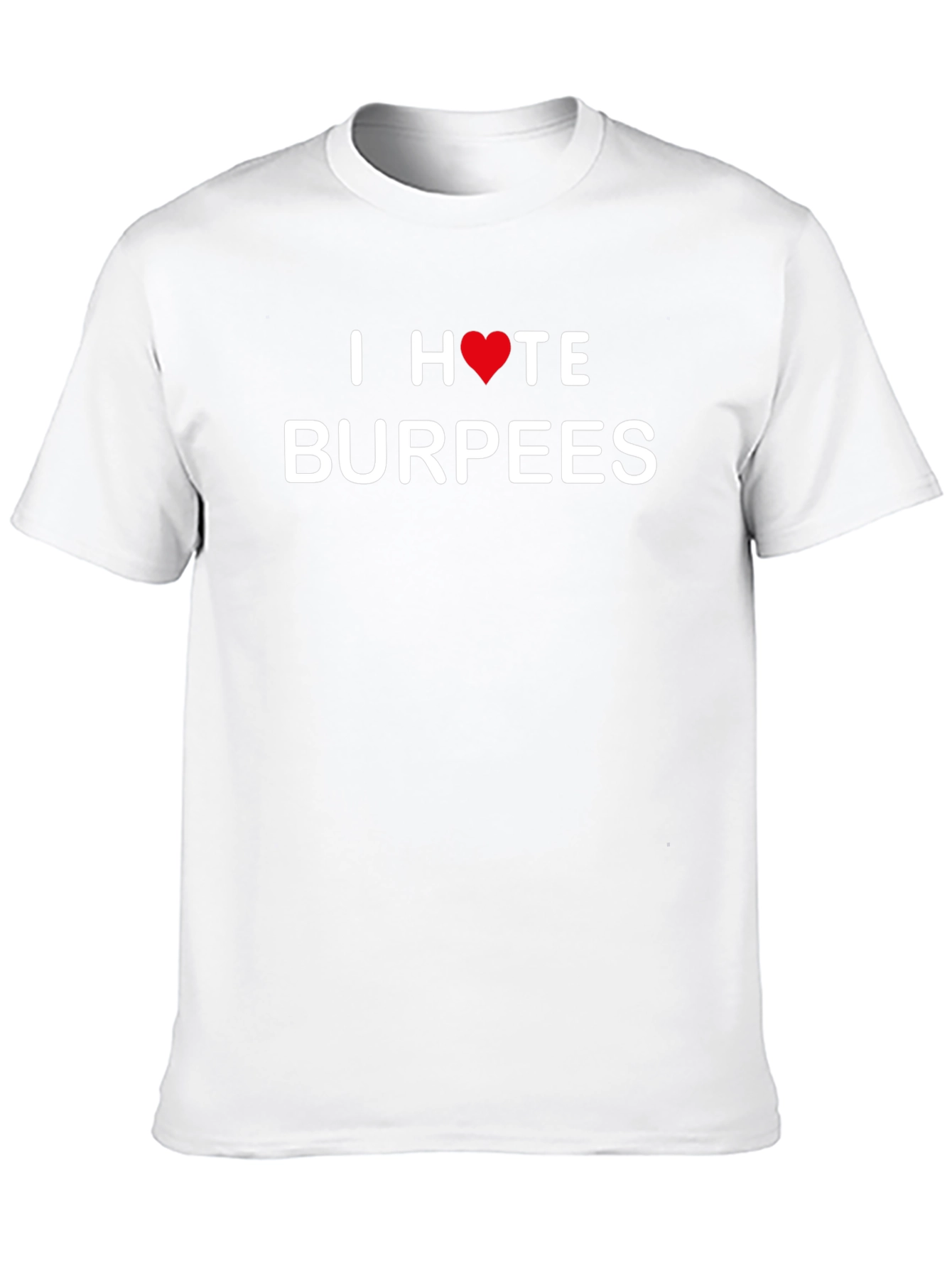 I Heart Hate Burpees Black Graphic Tee