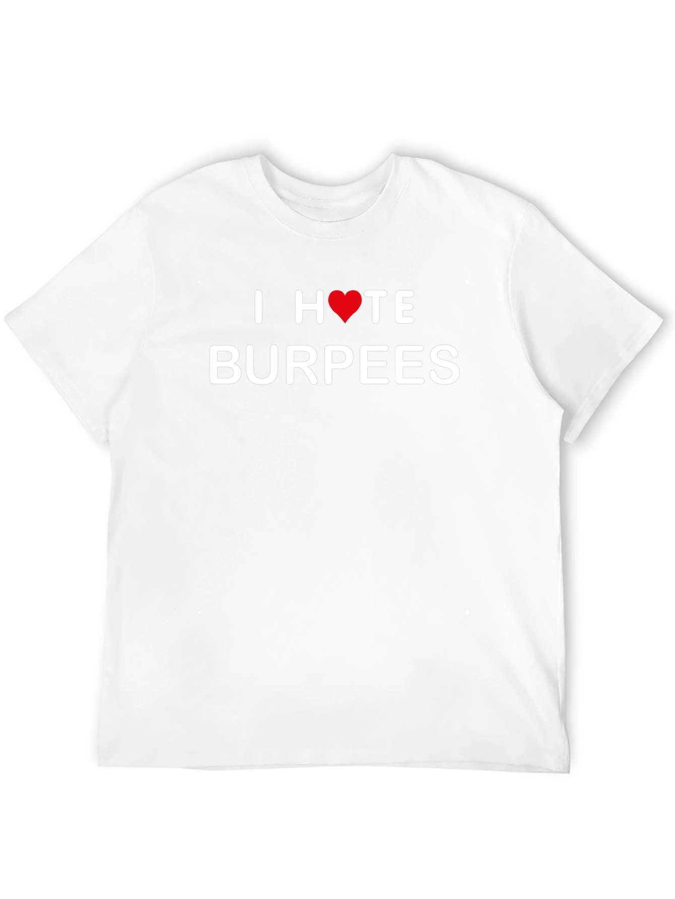 I Heart Hate Burpees Black Graphic Tee