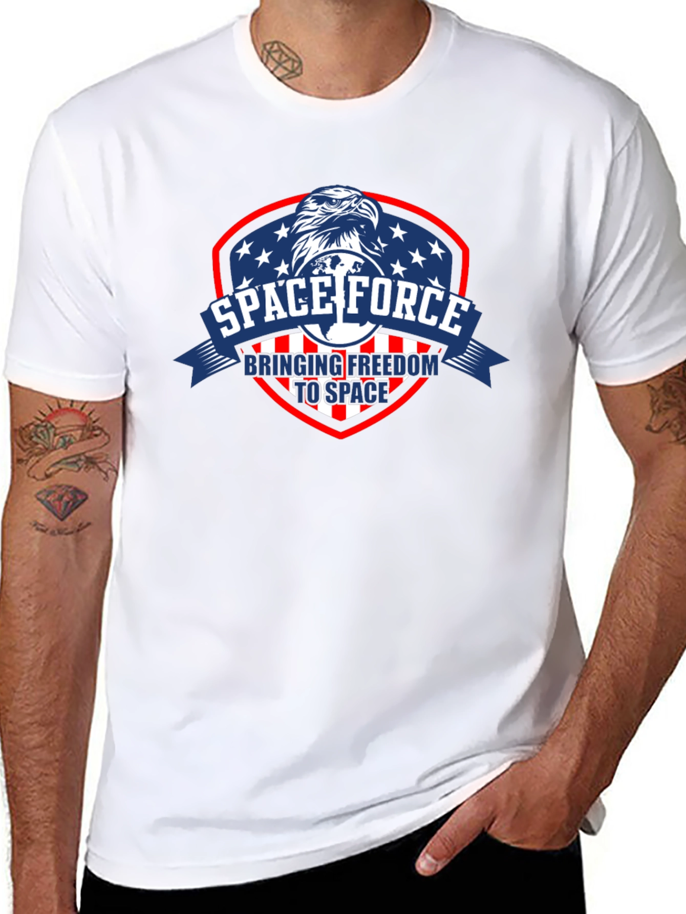 Space Force Eagle Graphic T-Shirt
