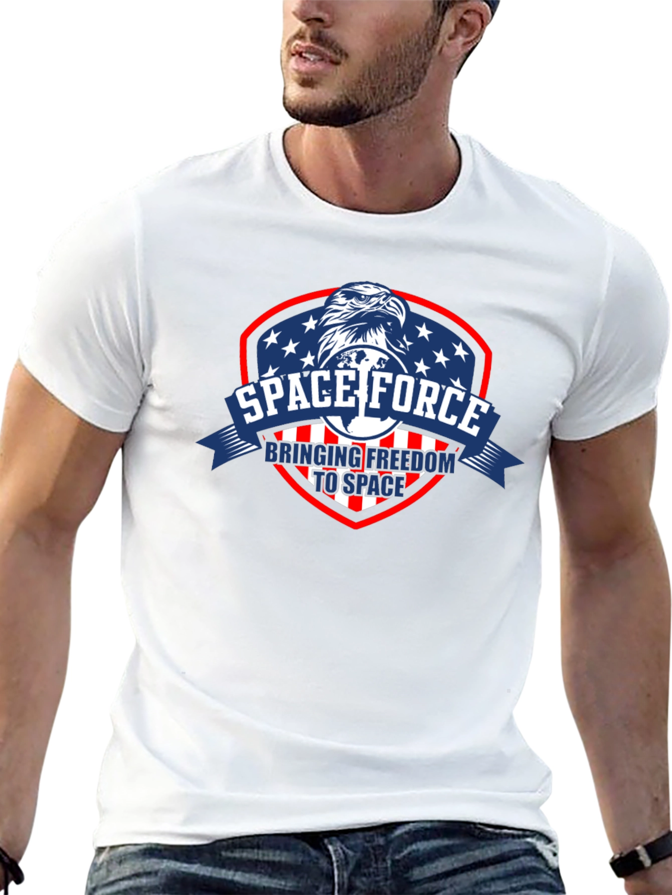 Space Force Eagle Graphic T-Shirt