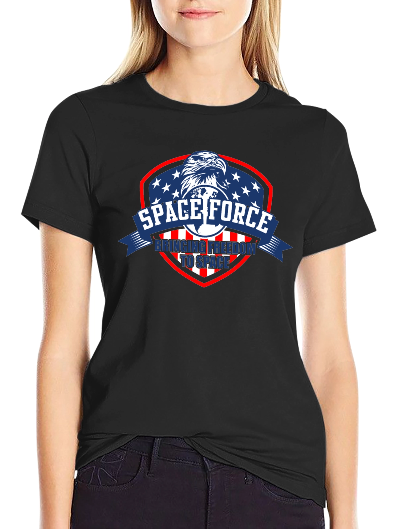 Space Force Eagle Graphic T-Shirt
