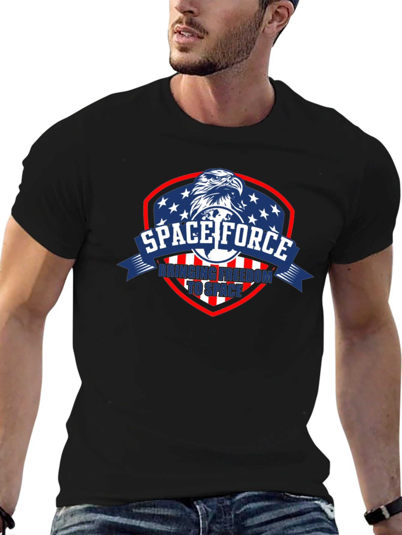 Space Force Eagle Graphic T-Shirt
