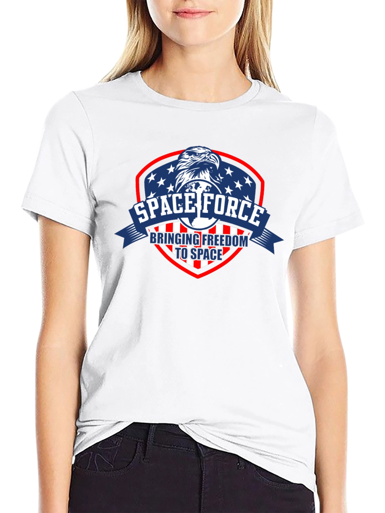 Space Force Eagle Graphic T-Shirt