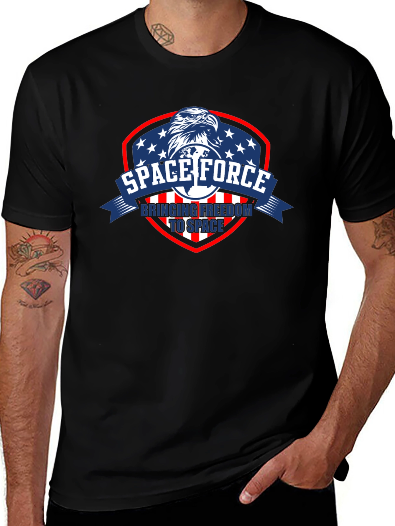Space Force Eagle Graphic T-Shirt