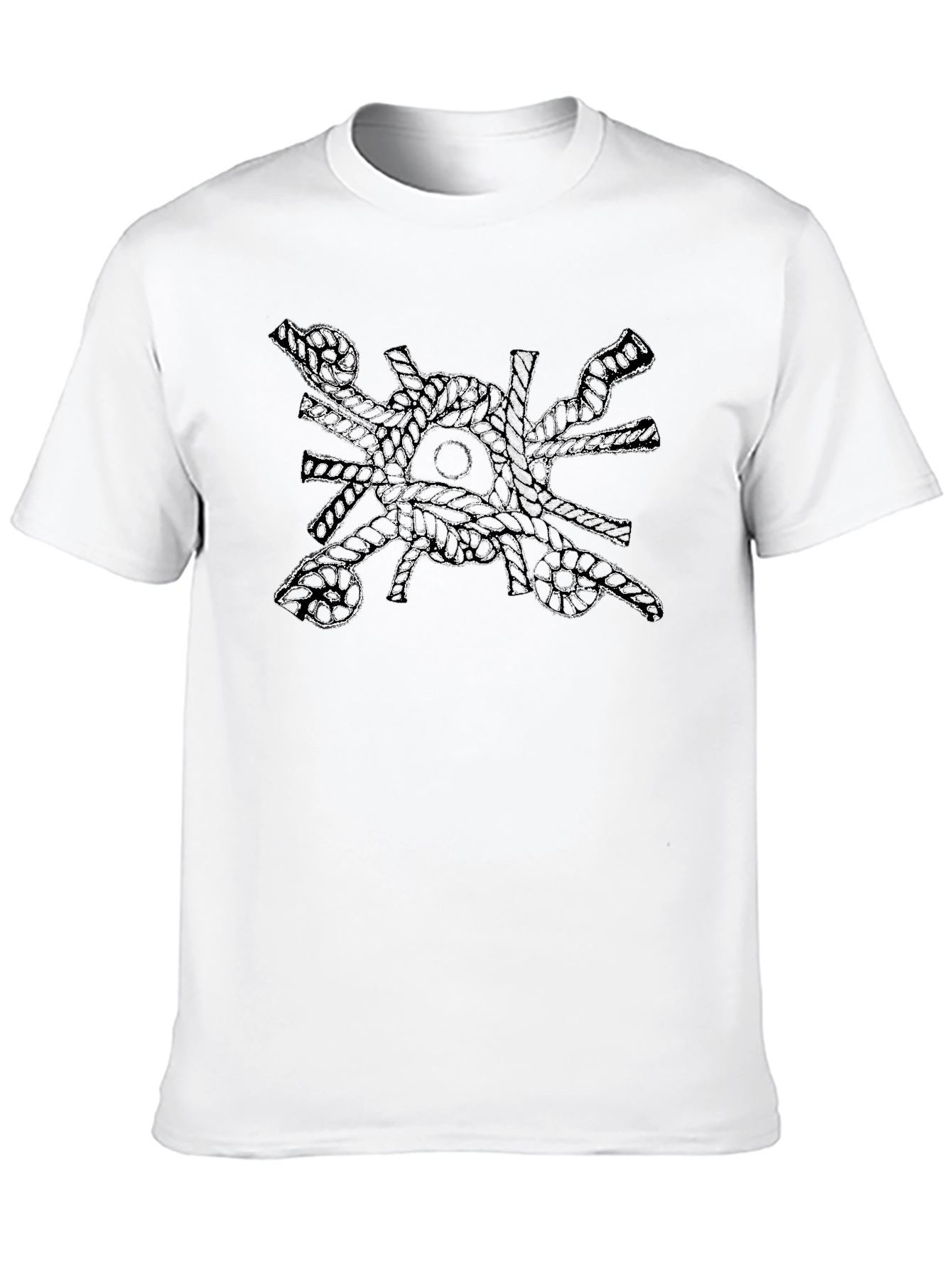Abstract Art Graphic Black T-Shirt