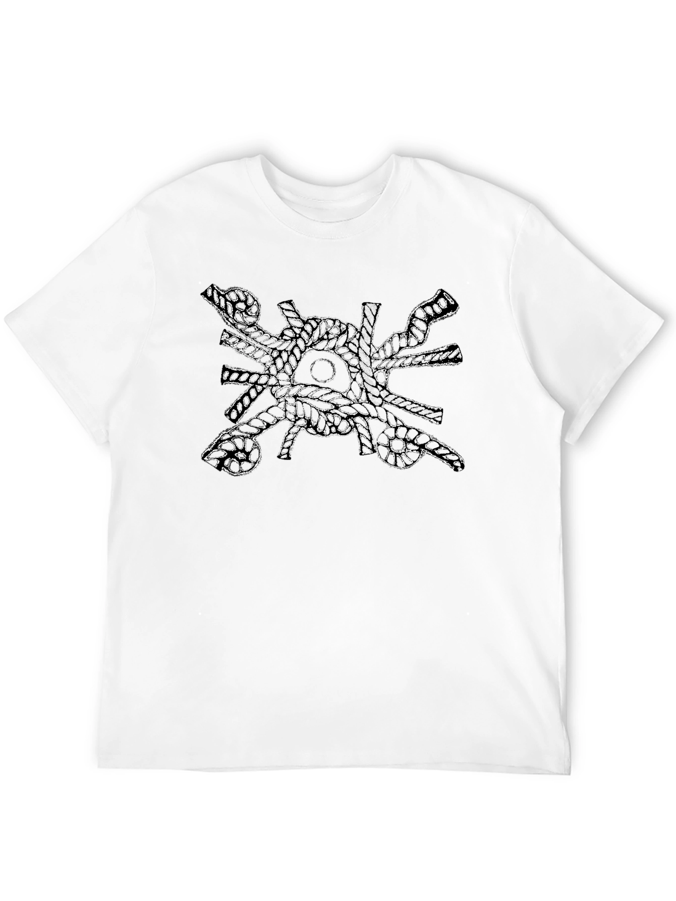 Abstract Art Graphic Black T-Shirt