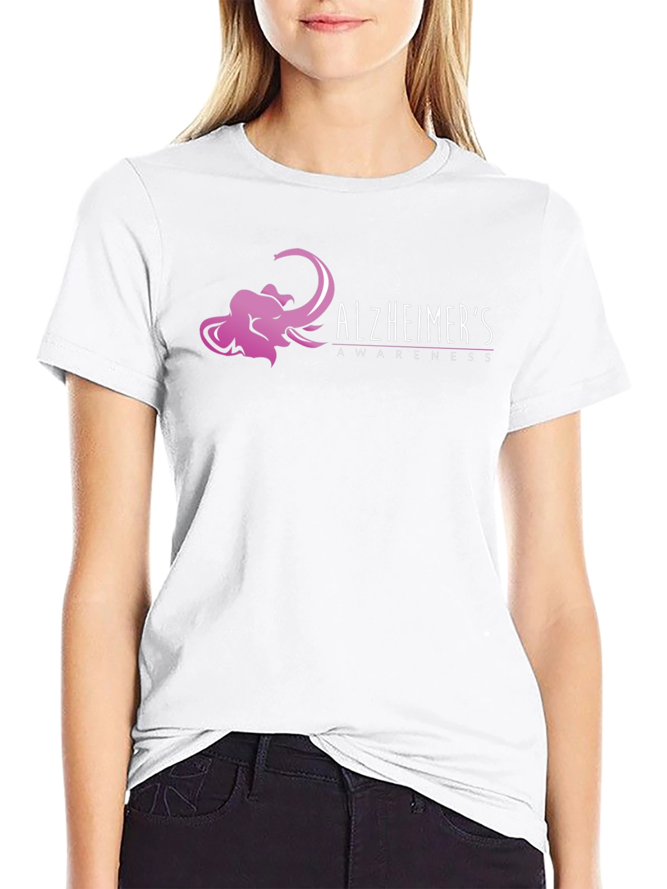 Alzheimers Awareness Elephant T-Shirt