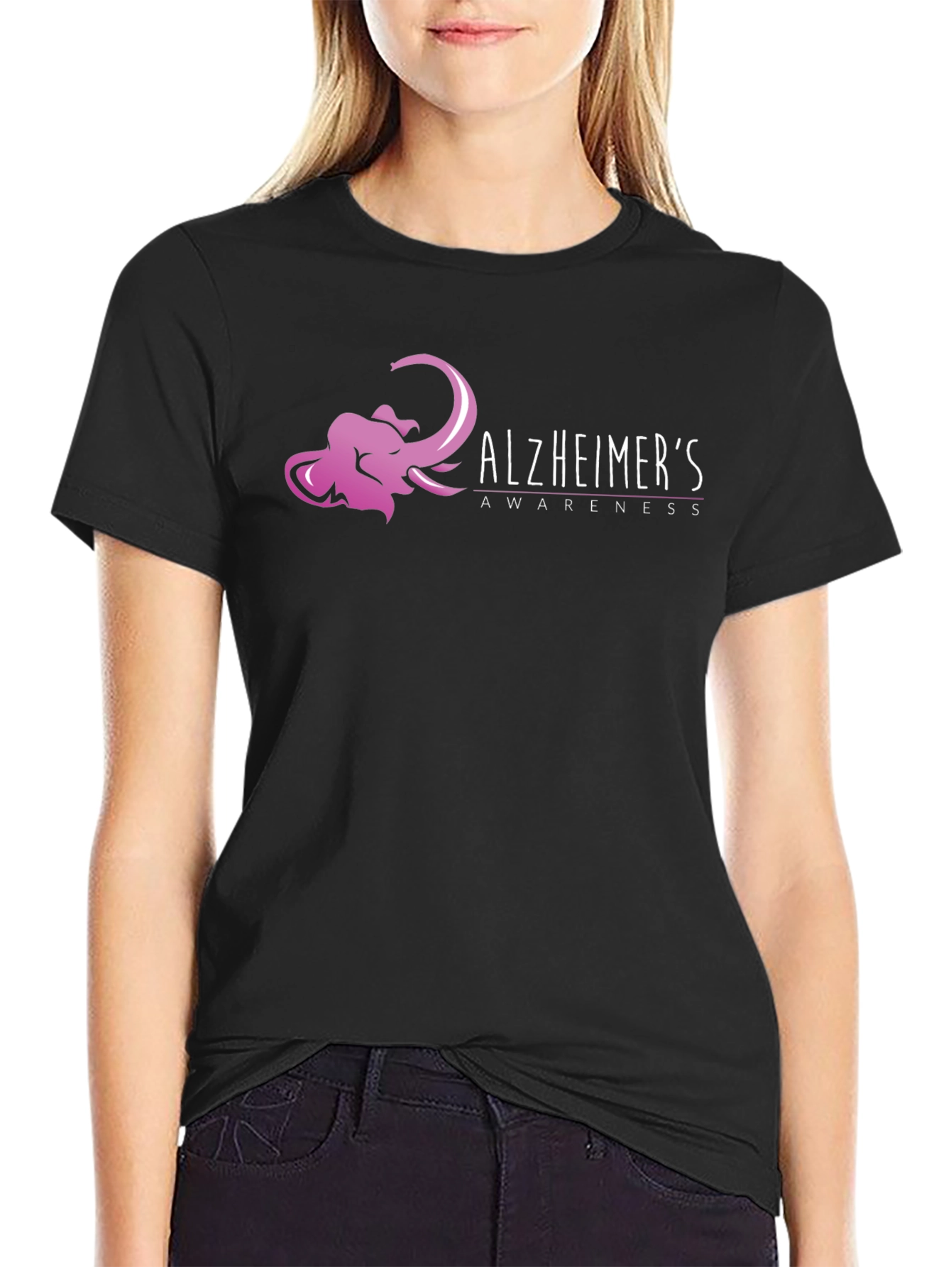 Alzheimers Awareness Elephant T-Shirt
