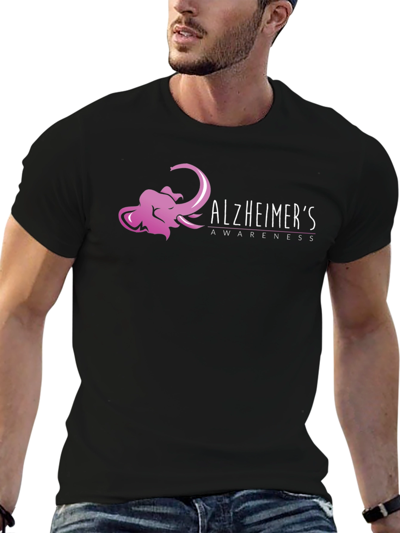 Alzheimers Awareness Elephant T-Shirt