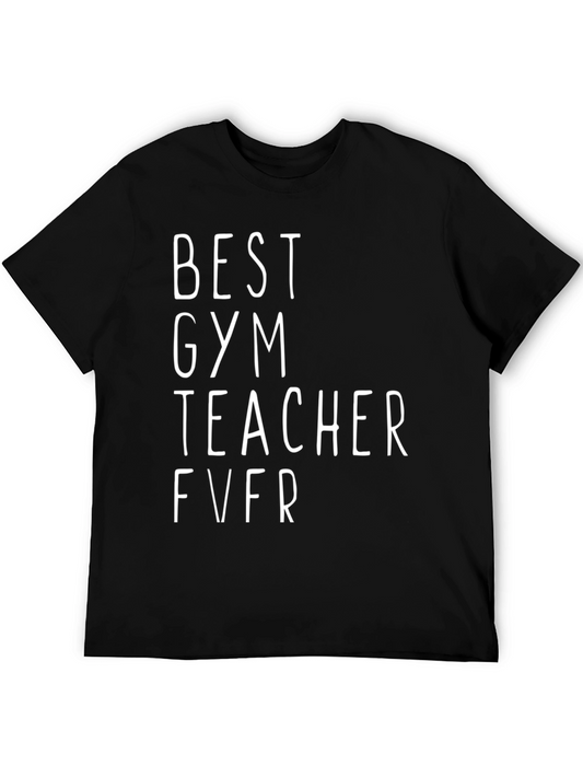 Best Gym Teacher Ever Graphic Tee - Black