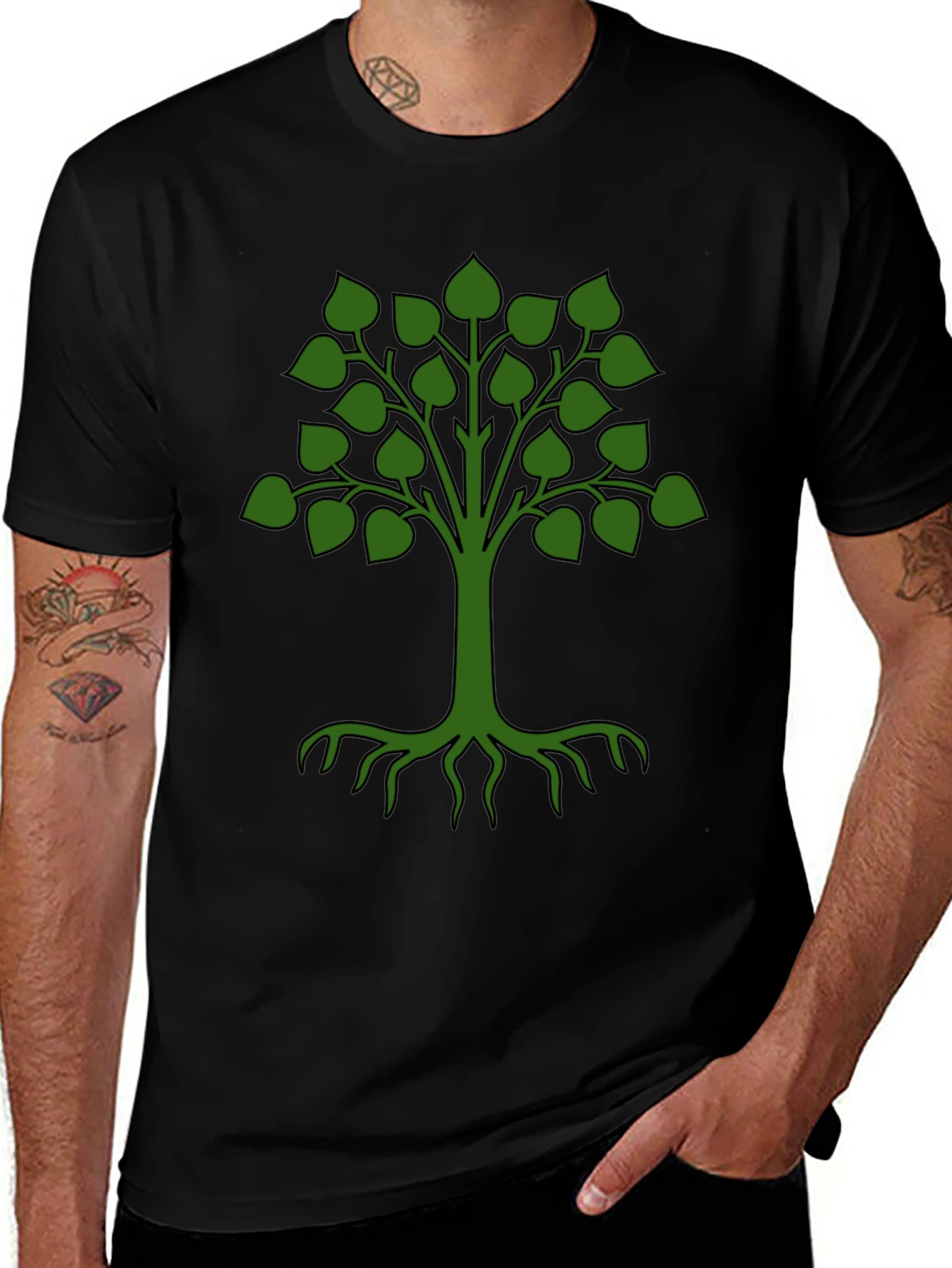 Tree of Gondor Graphic T-Shirt - Black