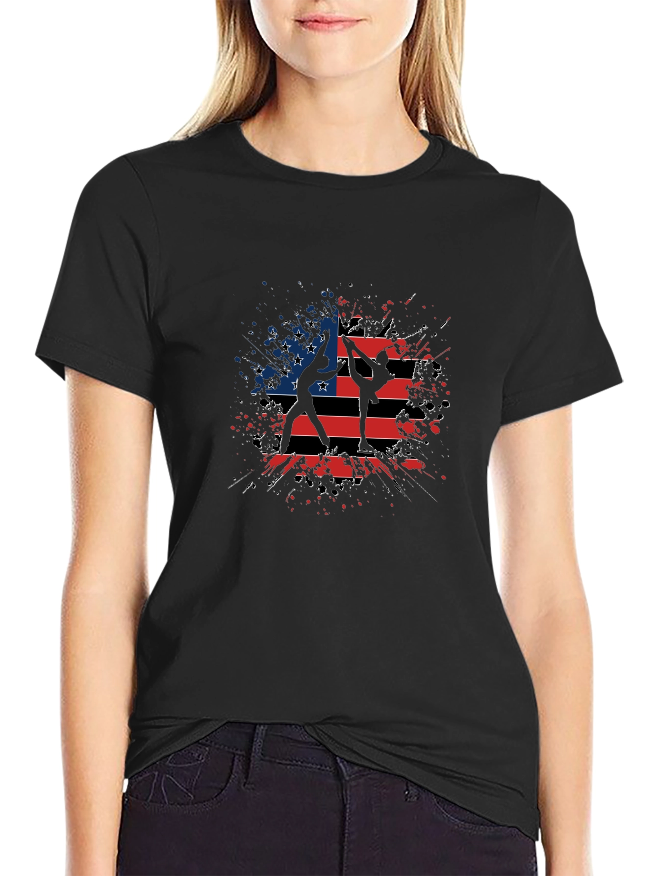 American Flag Gymnastics T-Shirt