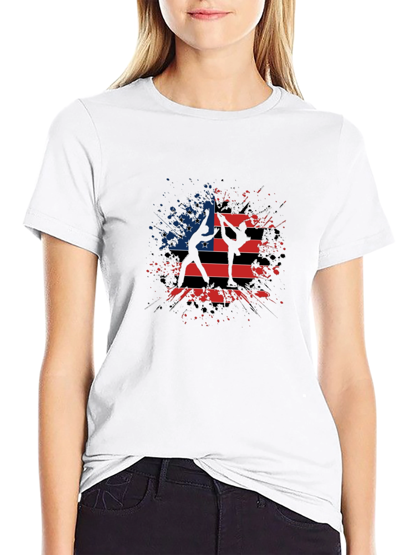 American Flag Gymnastics T-Shirt