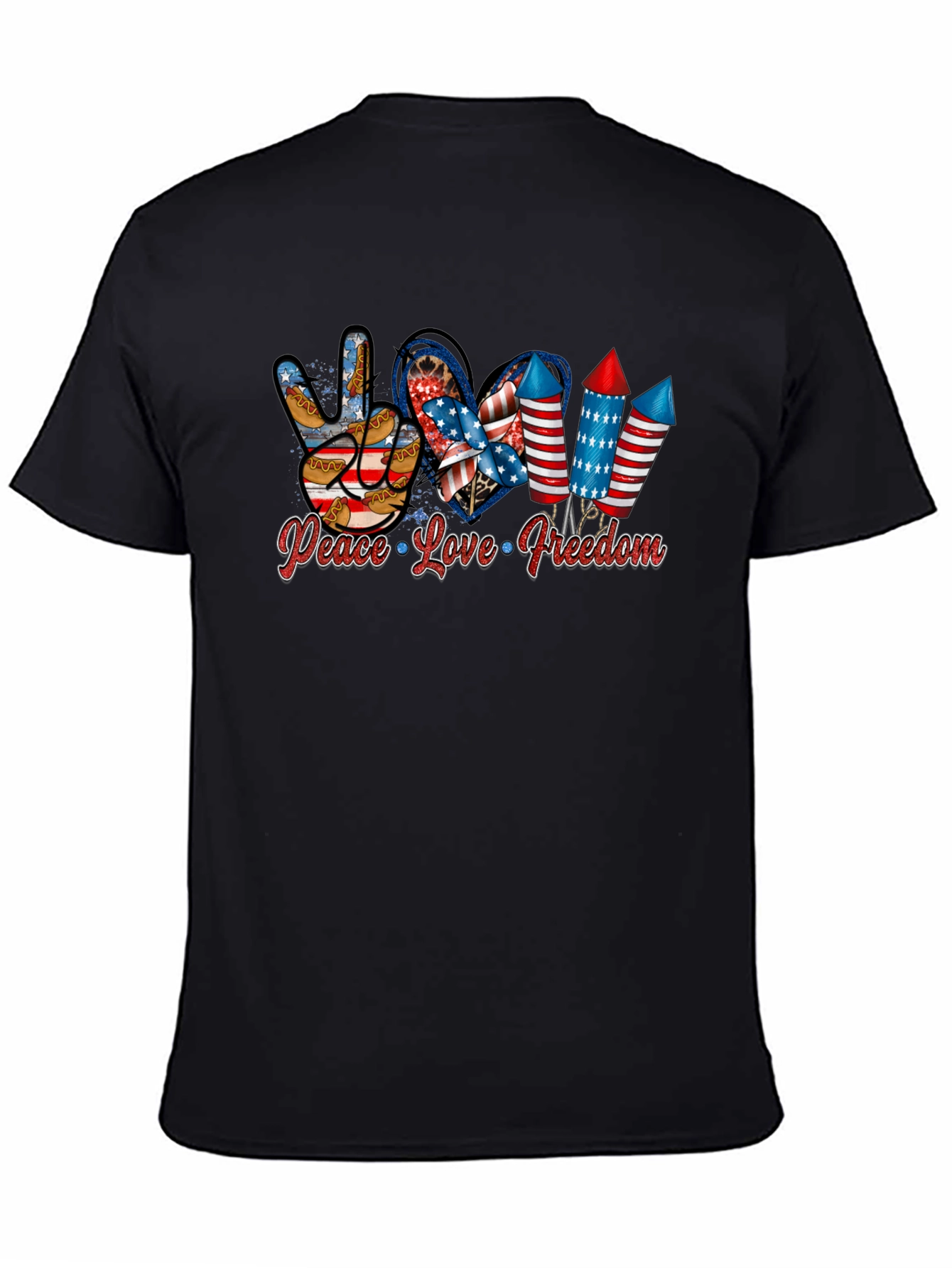 Patriotic Peace Love Freedom T-Shirt