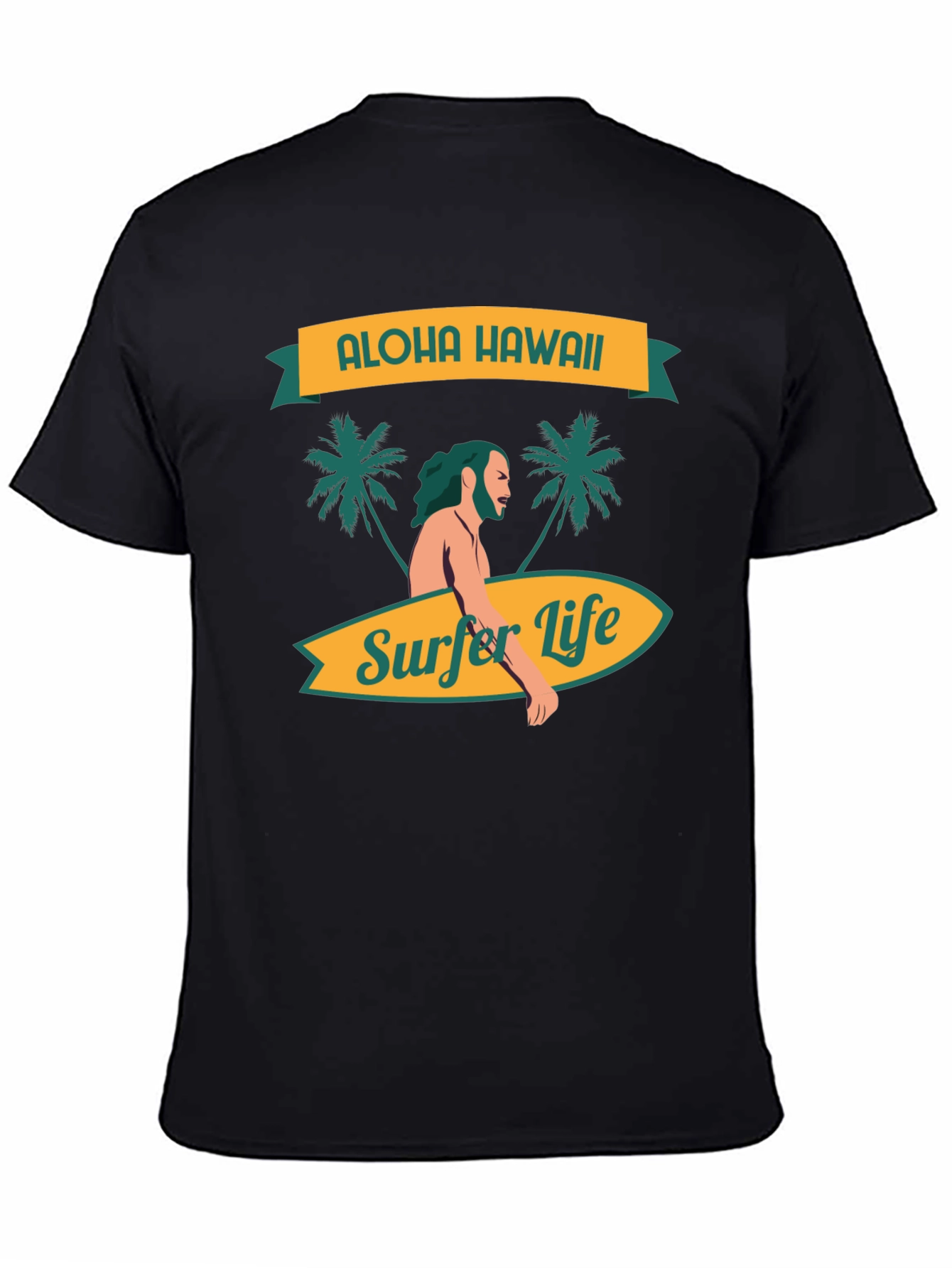 Aloha Hawaii Surfer Life Graphic Tee