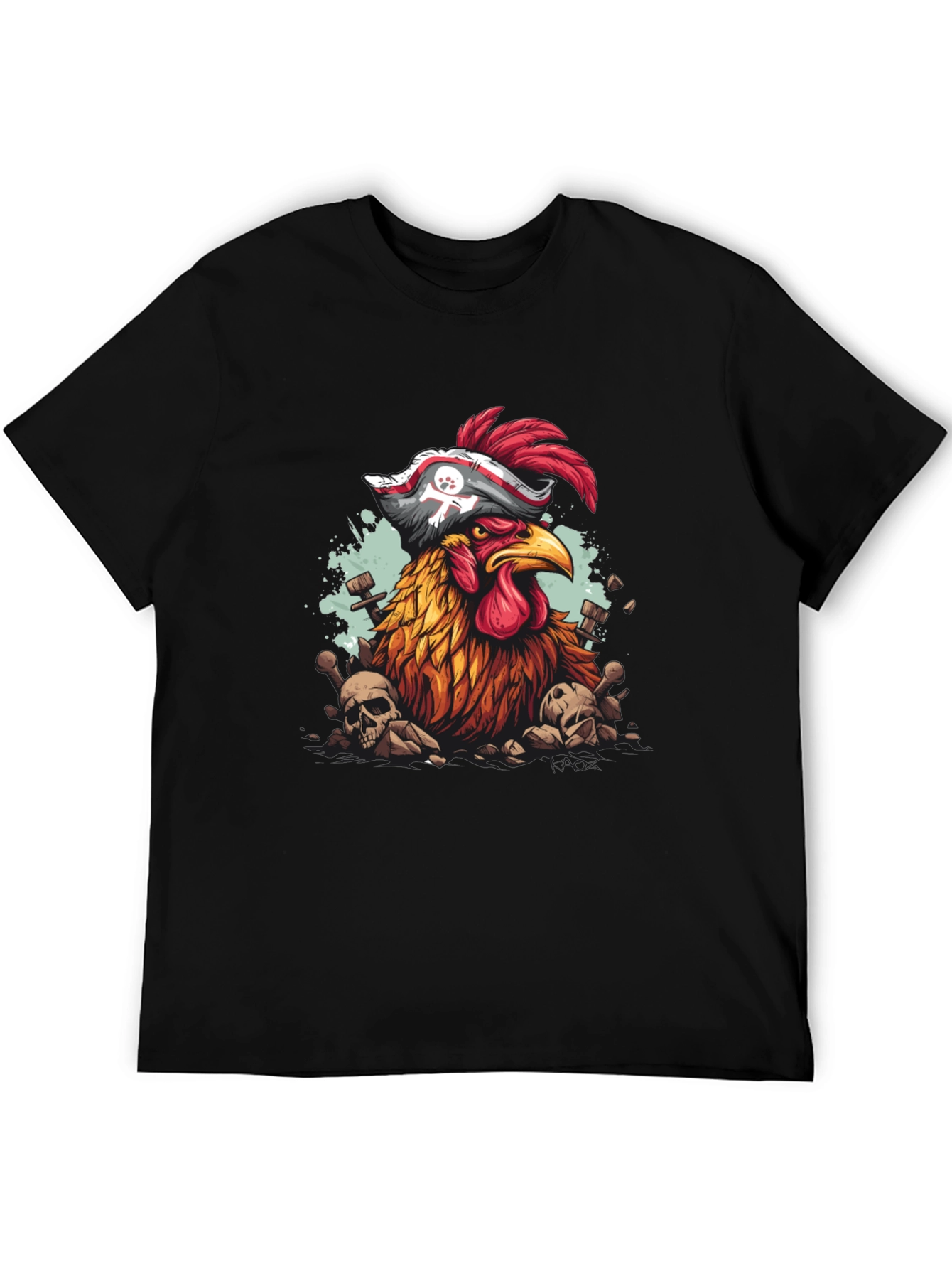 Pirate Chicken Graphic T-Shirt