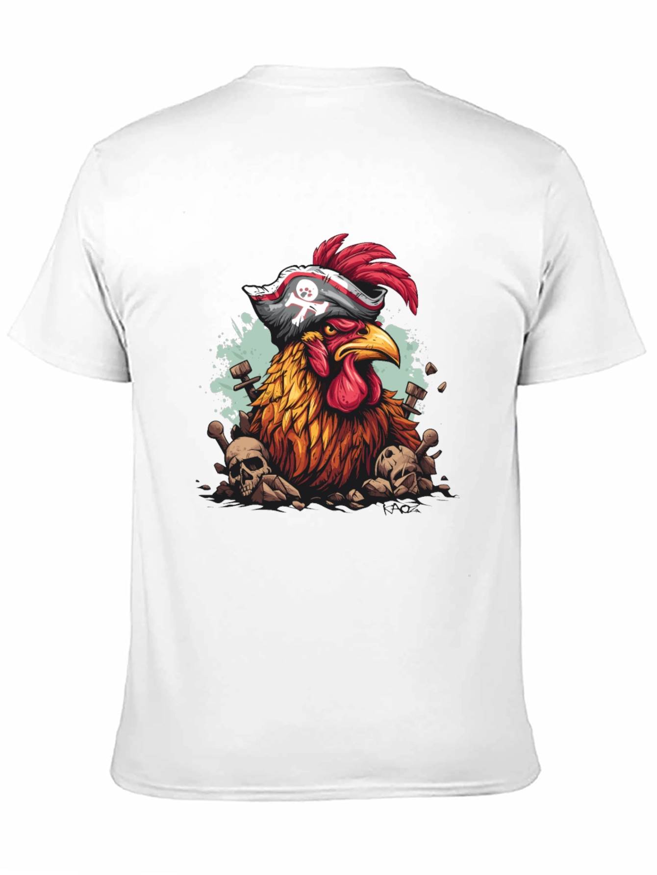 Pirate Chicken Graphic T-Shirt