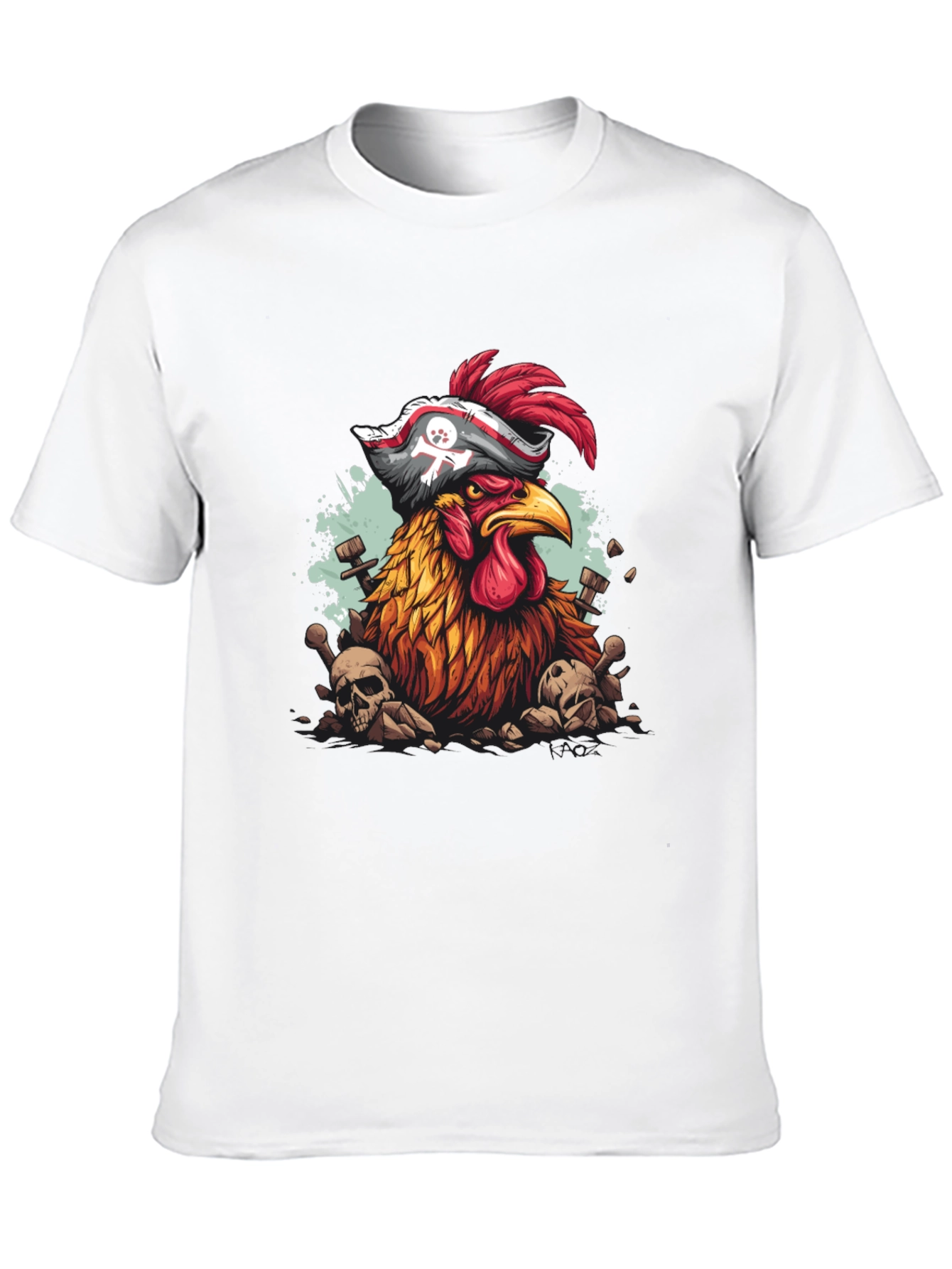 Pirate Chicken Graphic T-Shirt