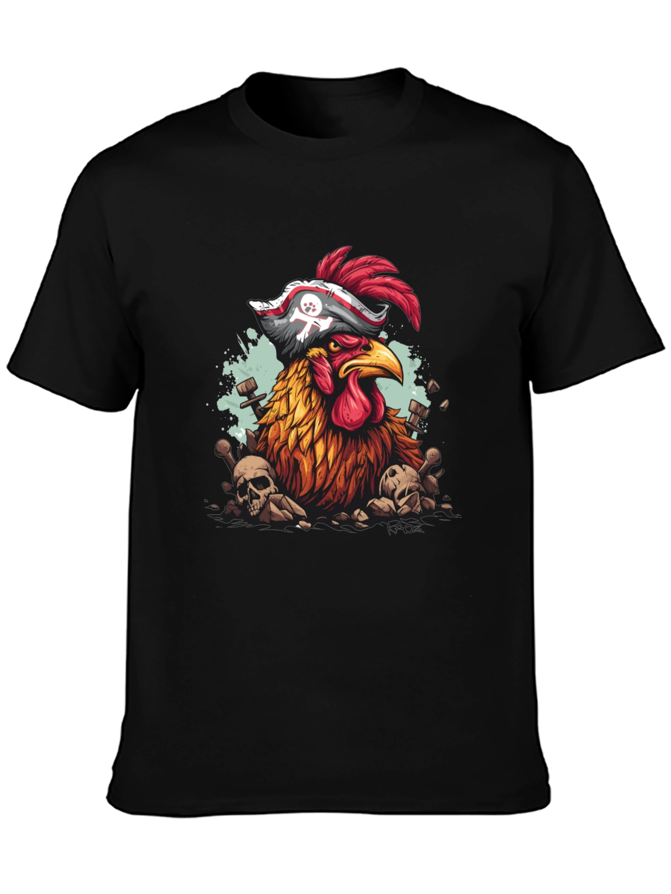 Pirate Chicken Graphic T-Shirt