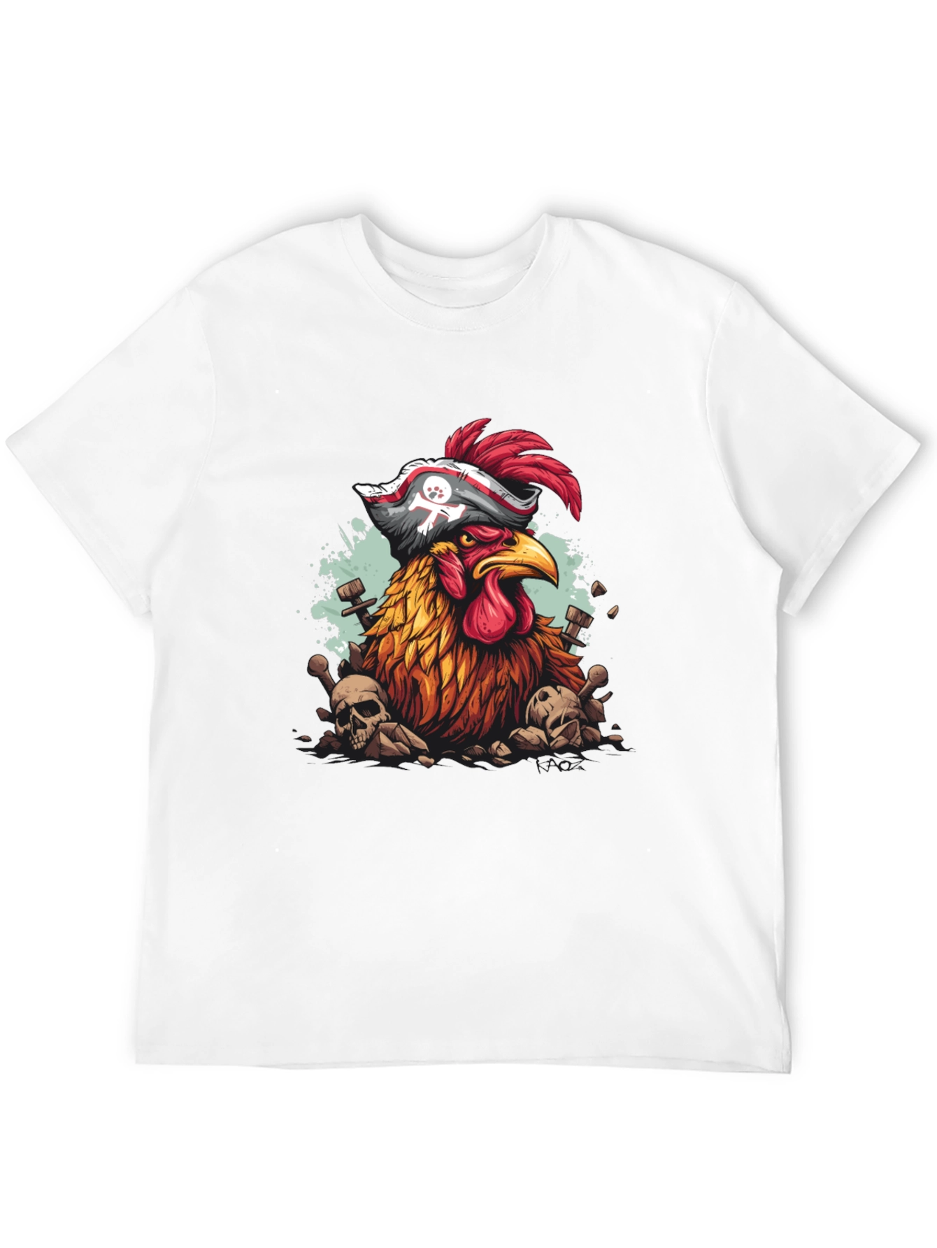 Pirate Chicken Graphic T-Shirt