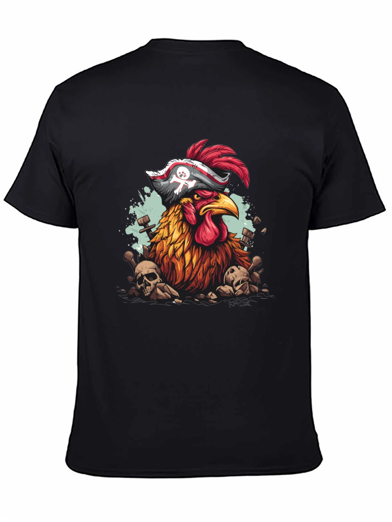 Pirate Chicken Graphic T-Shirt
