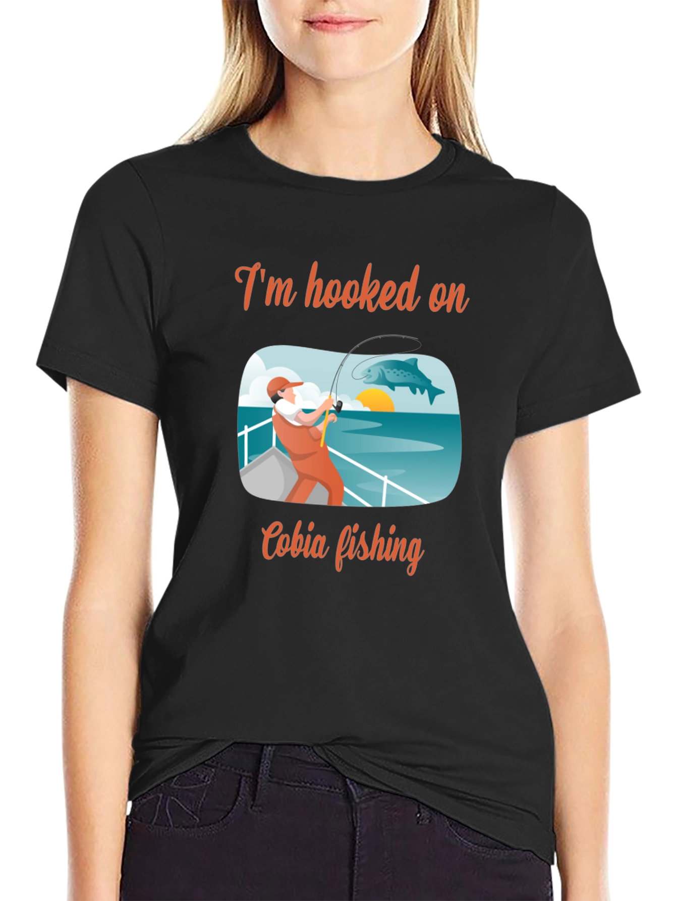 Cobia Fishing T-Shirt: Hooked On Graphic Tee