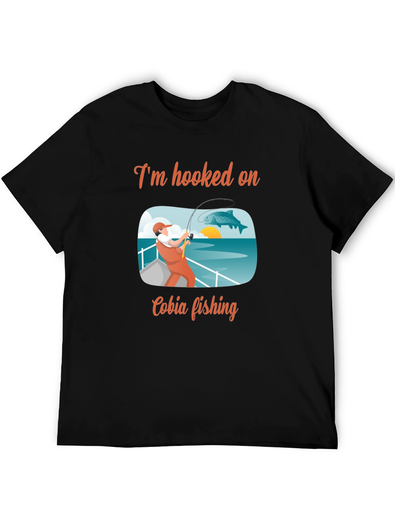 Cobia Fishing T-Shirt: Hooked On Graphic Tee