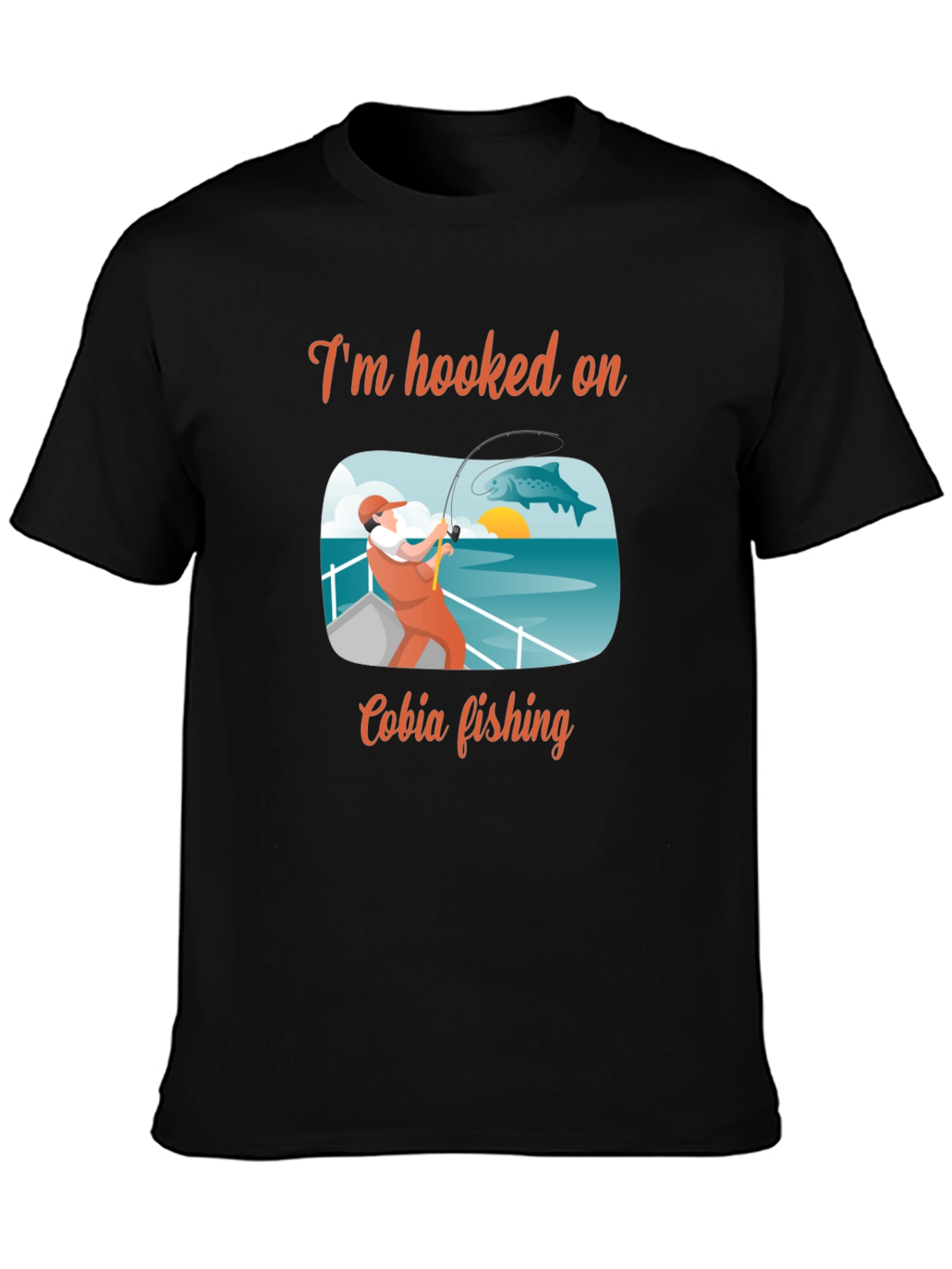 Cobia Fishing T-Shirt: Hooked On Graphic Tee