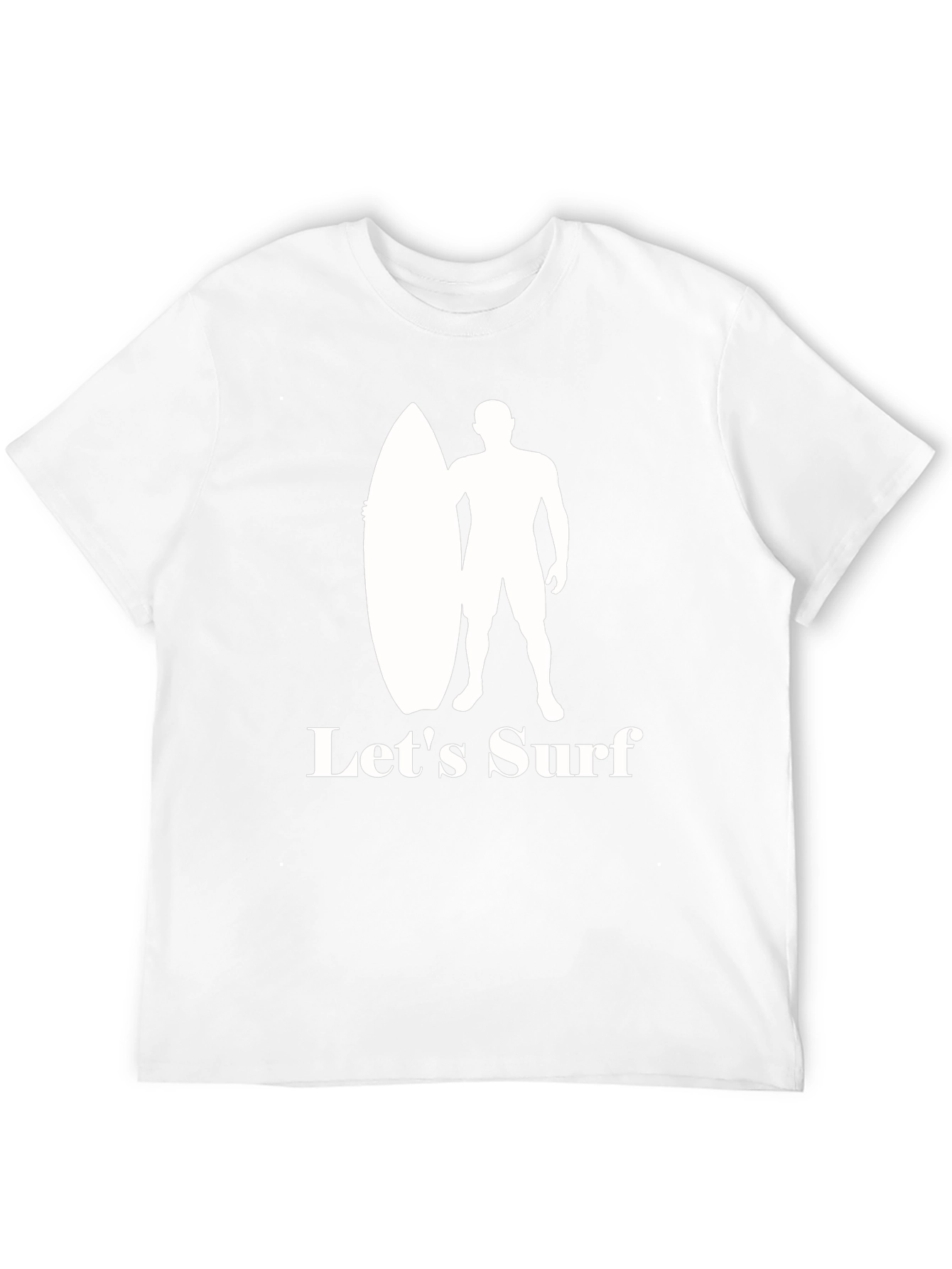 Lets Surf Graphic Tee - Surfer Silhouette