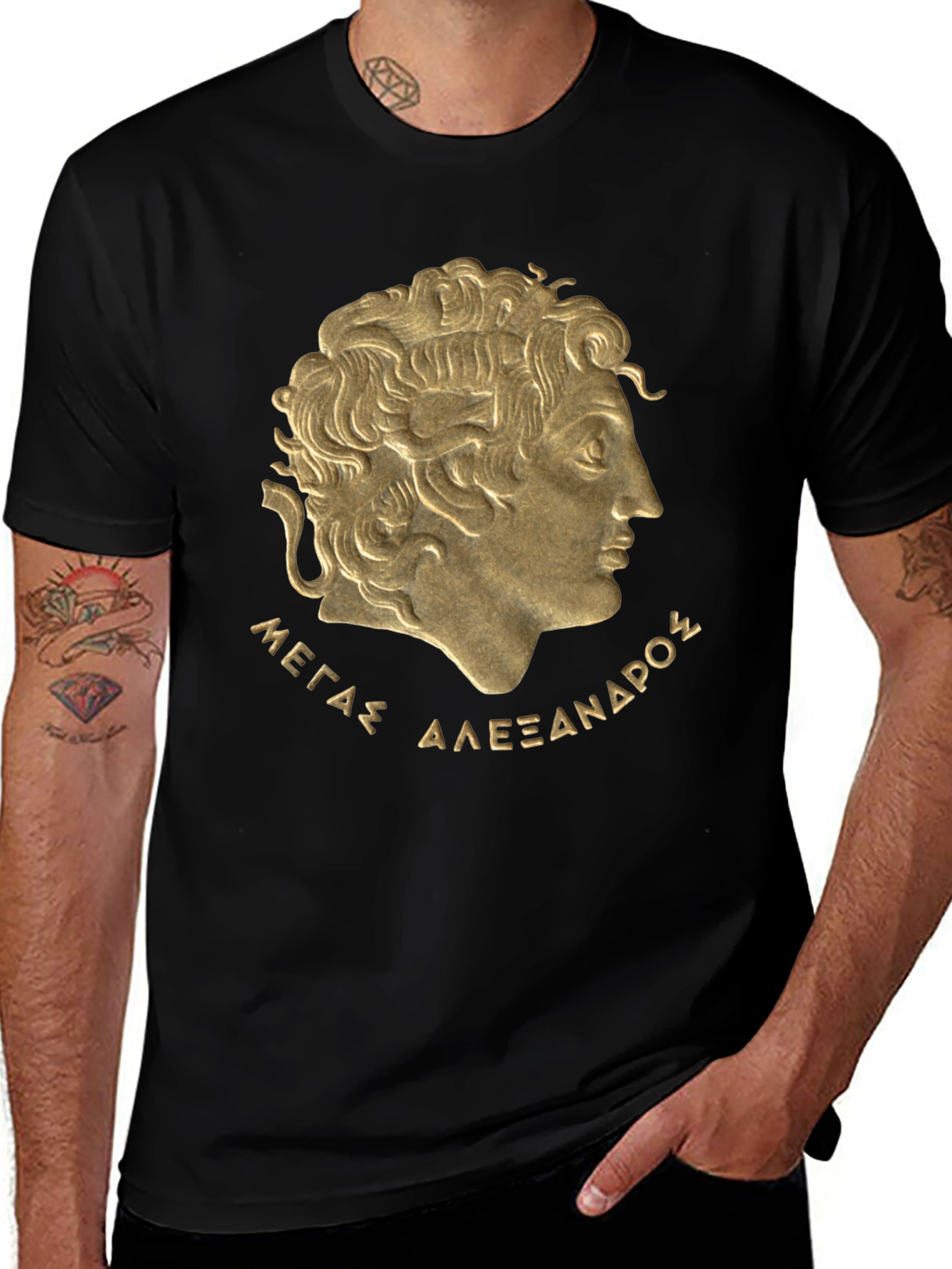Alexander the Great Black T-Shirt