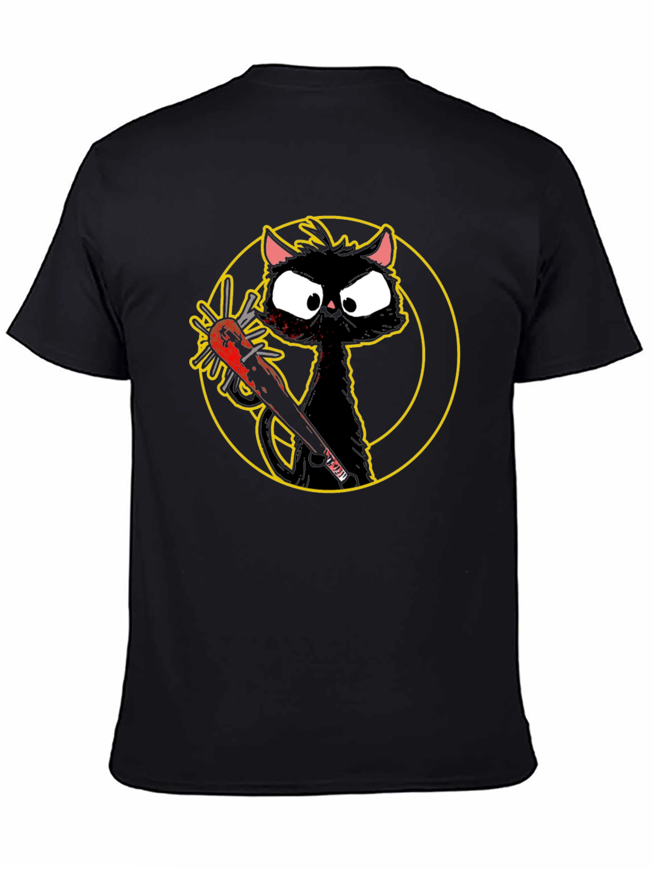 Killer Cat Graphic Tee - Black