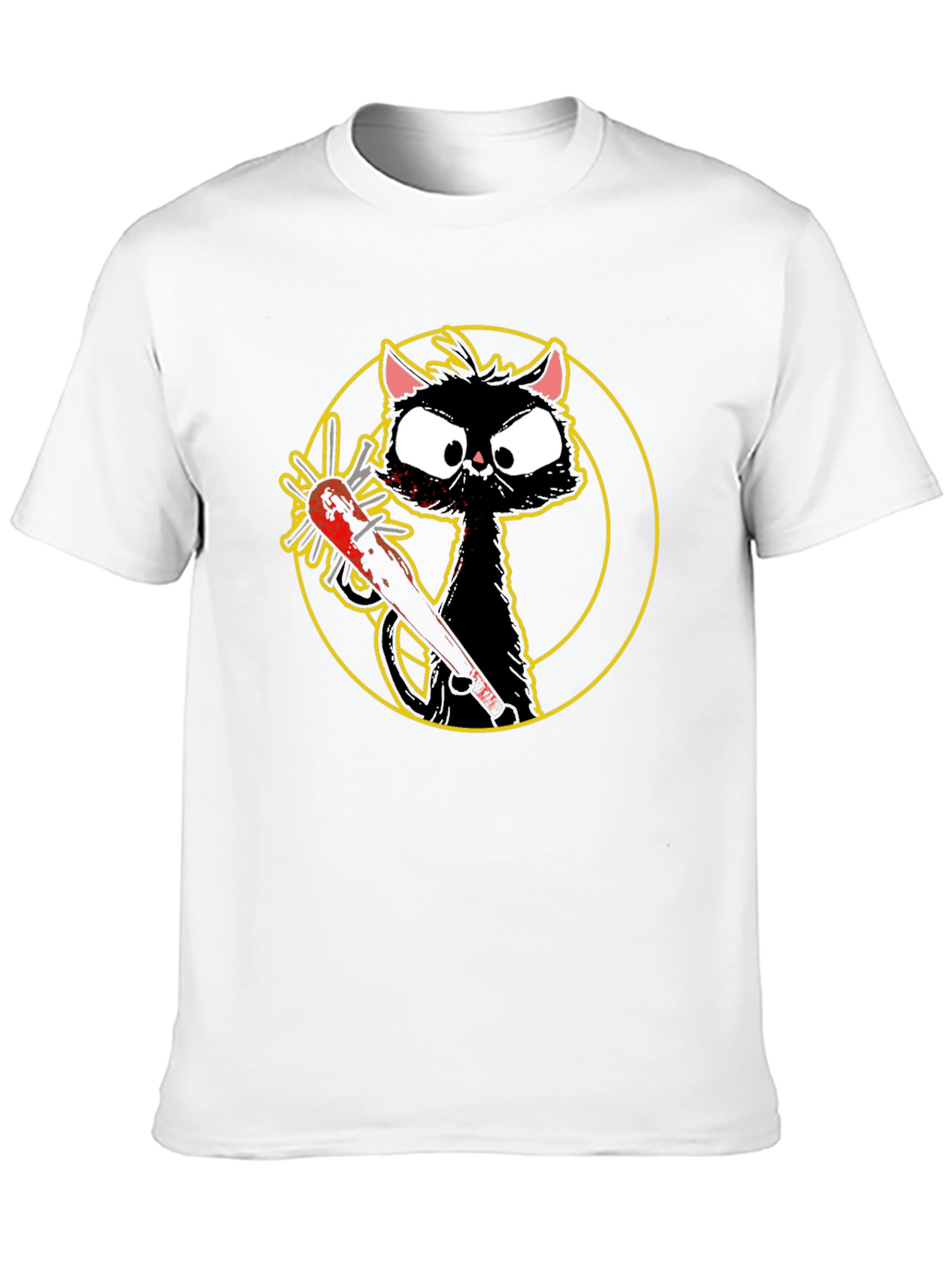 Killer Cat Graphic Tee - Black