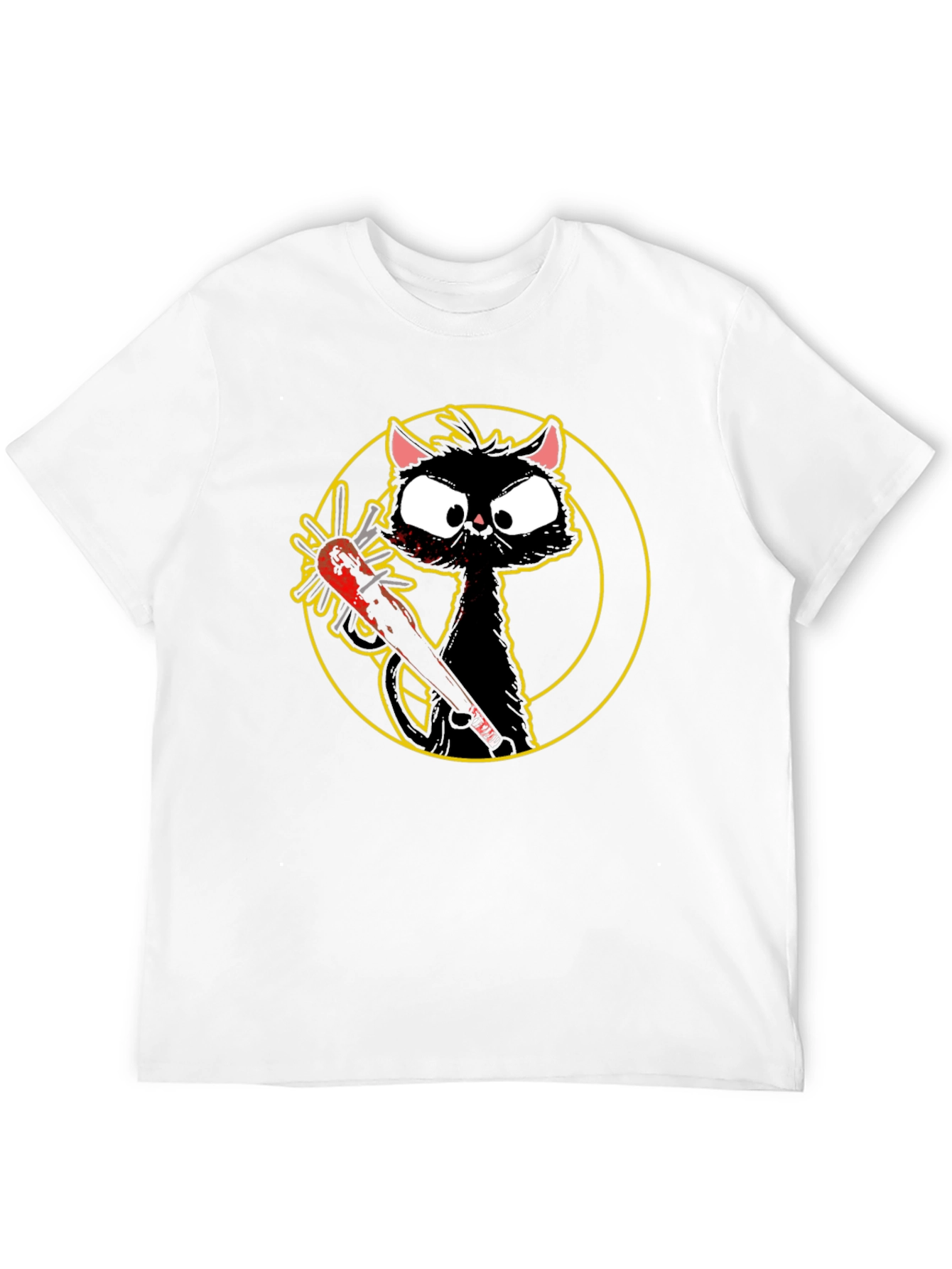 Killer Cat Graphic Tee - Black
