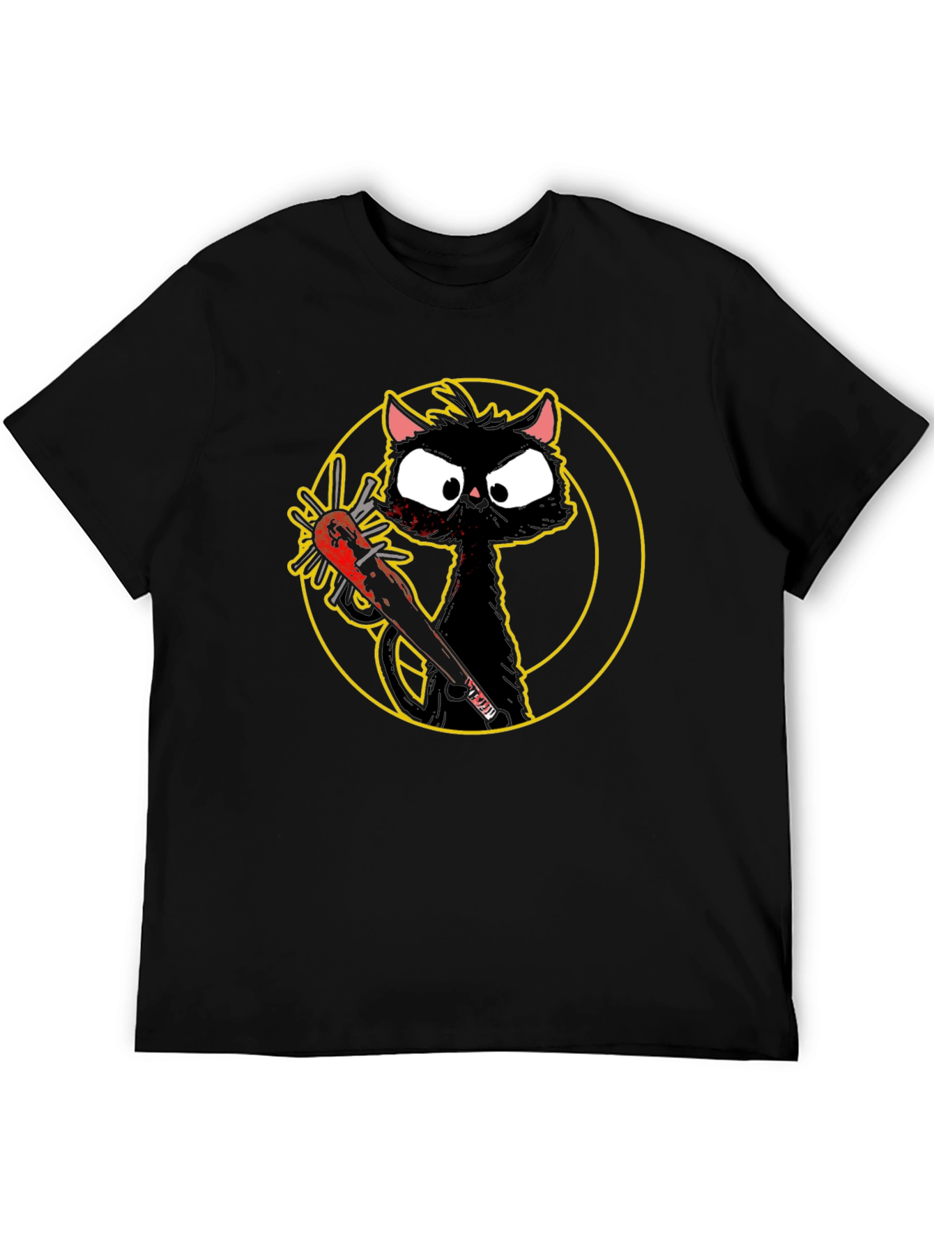 Killer Cat Graphic Tee - Black