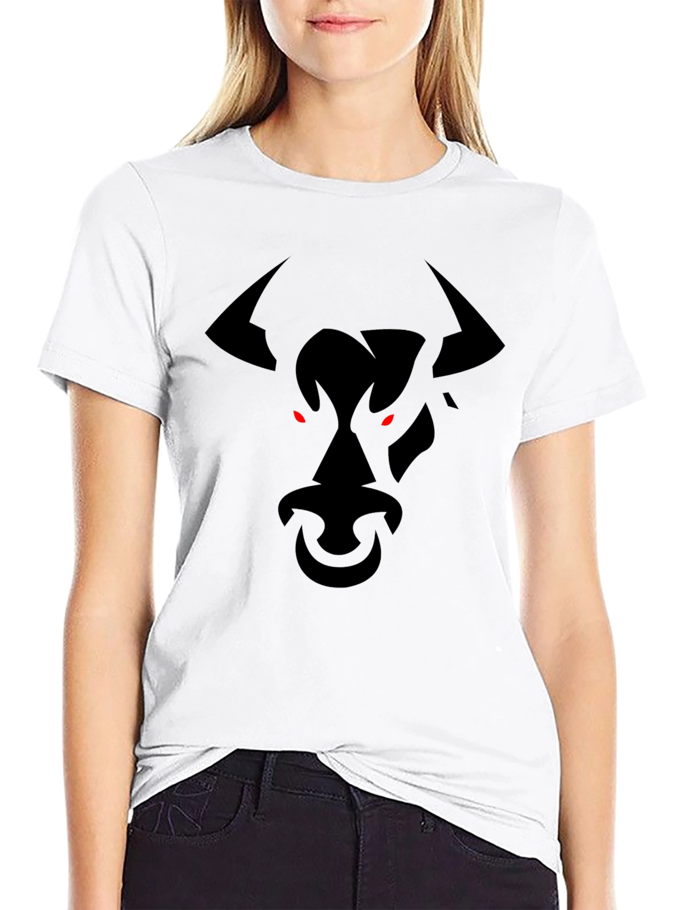 Bull Head Graphic Black T-Shirt